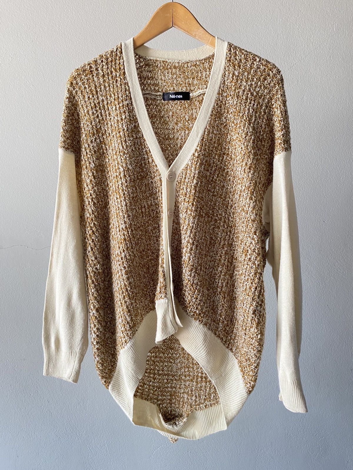 Ne-Net Né-net Brown Knit Cardigan Size XS / US 0-2 / IT 36-38 - 11 Thumbnail