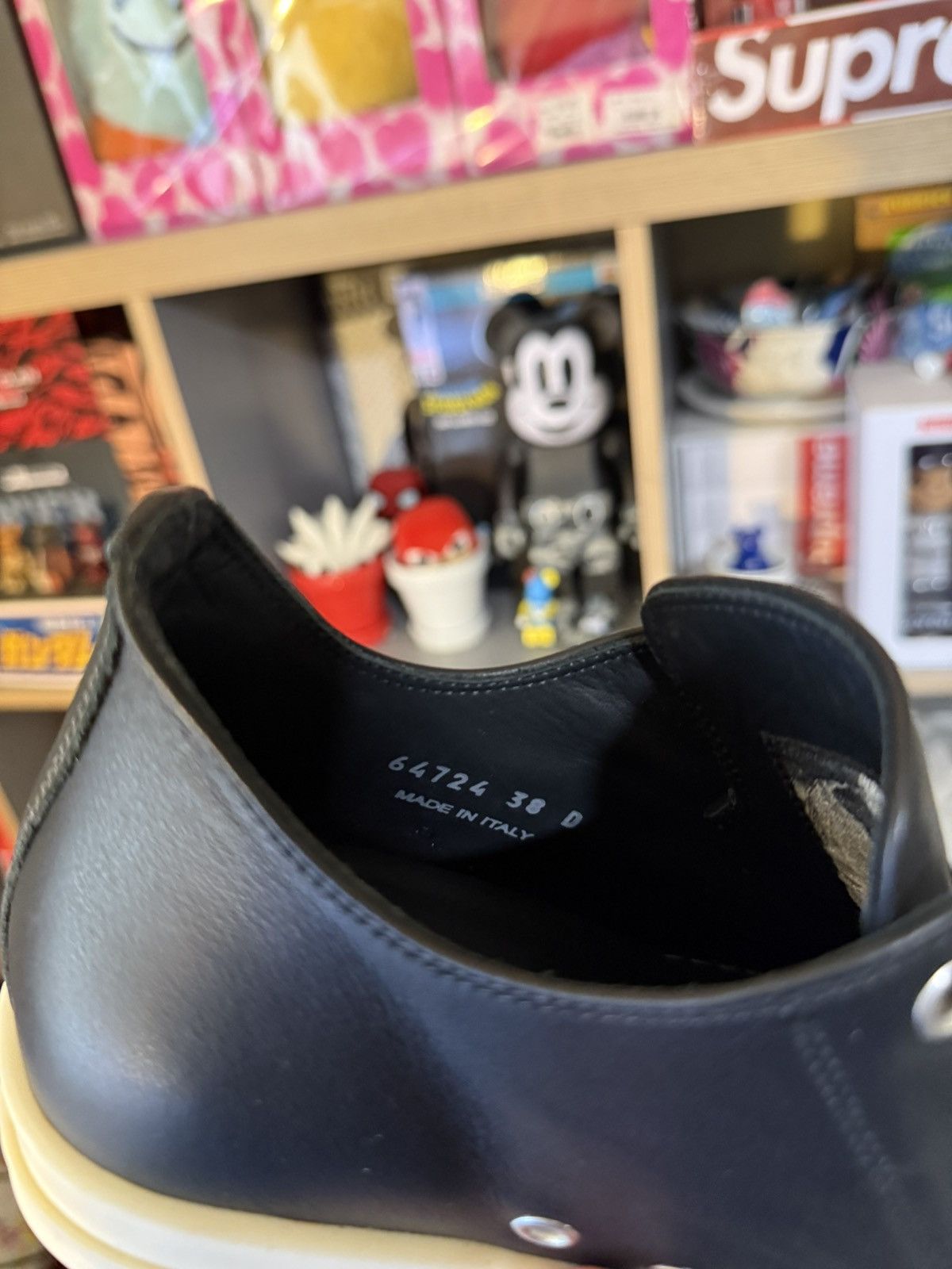 Rick Owens Rick Owens Black Leather Ramone Mainline Sneaker Size US 5.5 / EU 38 - 6 Thumbnail