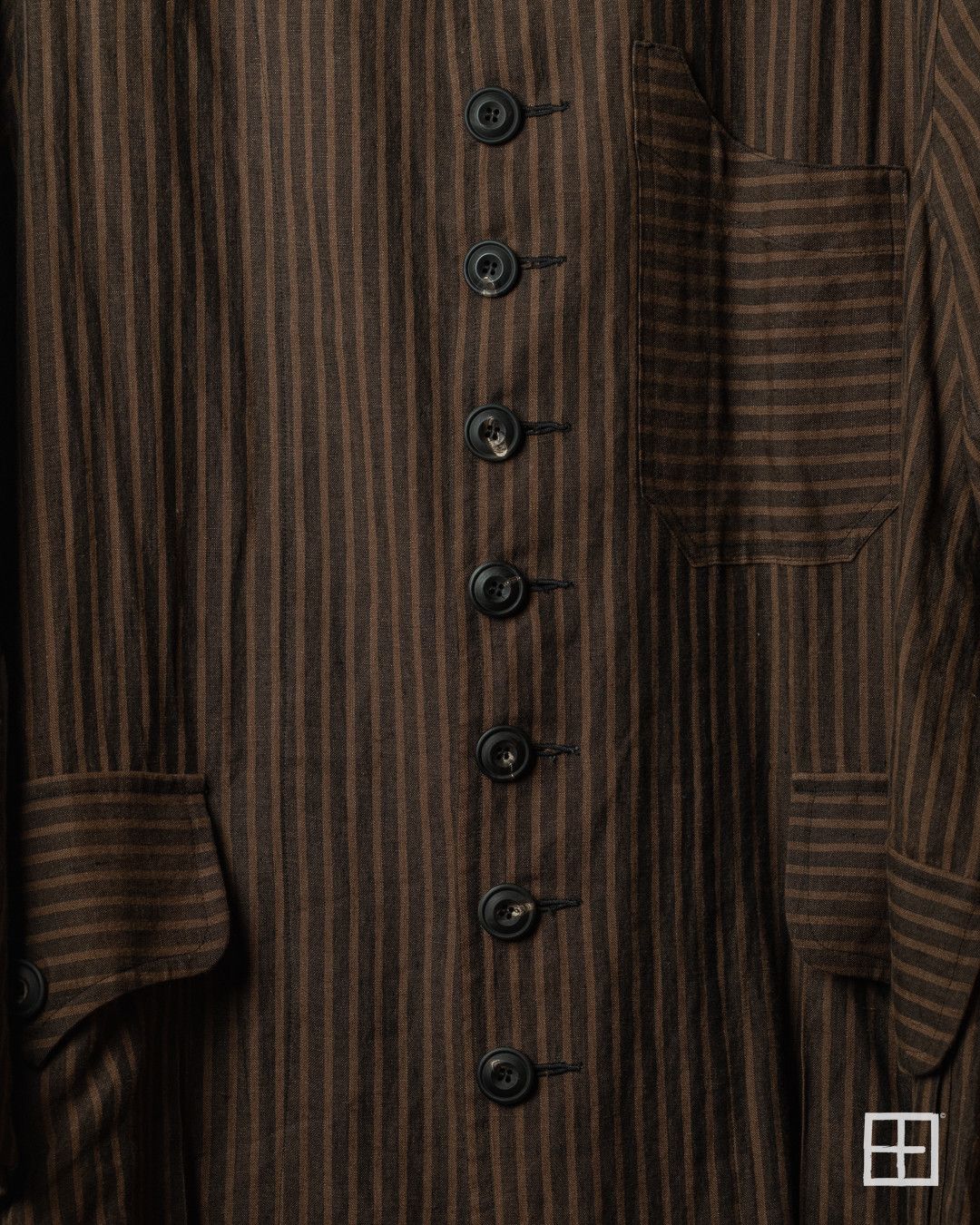 John Alexander Skelton John Alexander Skelton Striped Linen Shirt Coat Size US M / EU 48-50 / 2 - 3 Thumbnail