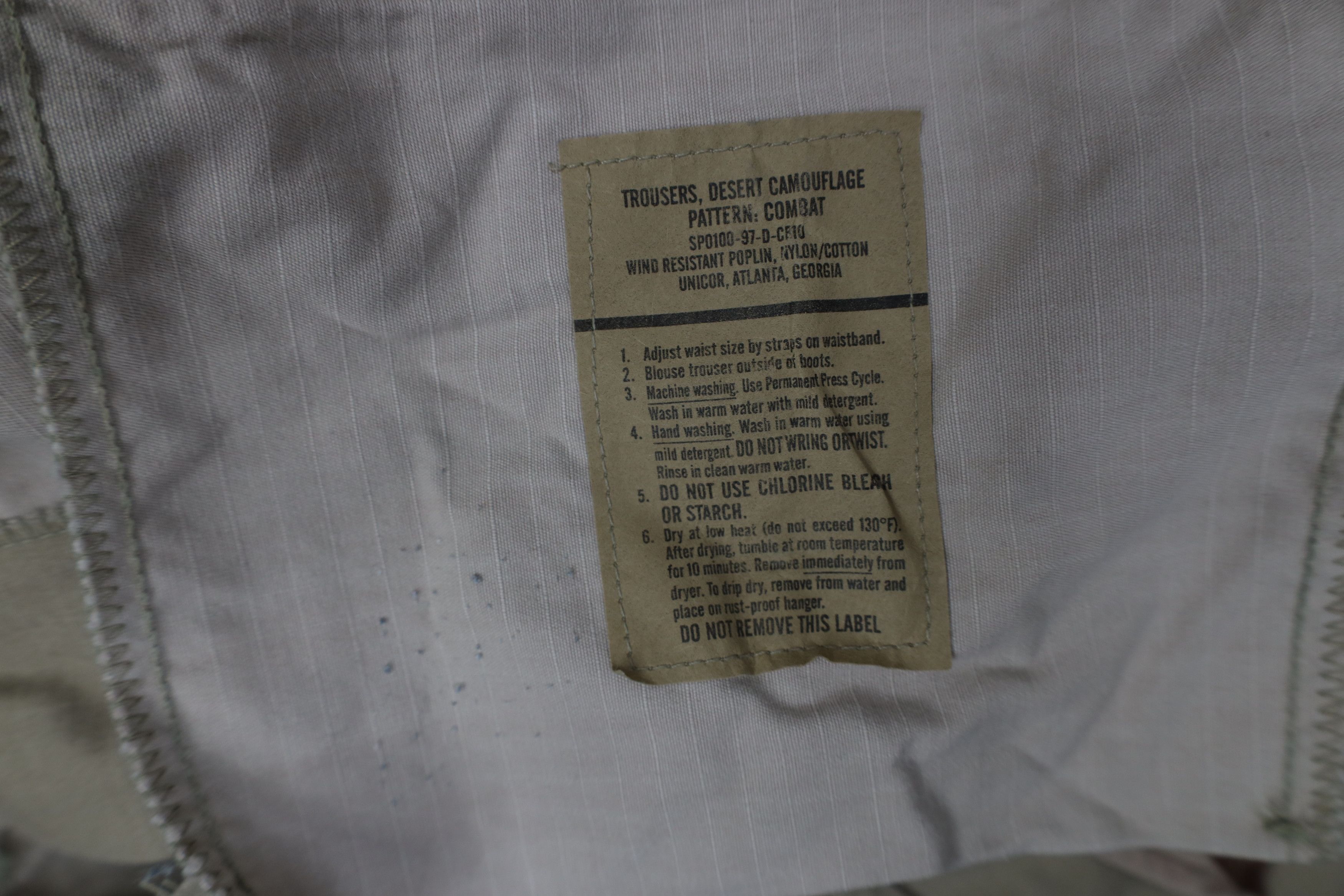 Vintage Vintage 90s USGI Poplin Desert Camouflage Cargo Pants USA Size US 34 / EU 50 - 9 Thumbnail