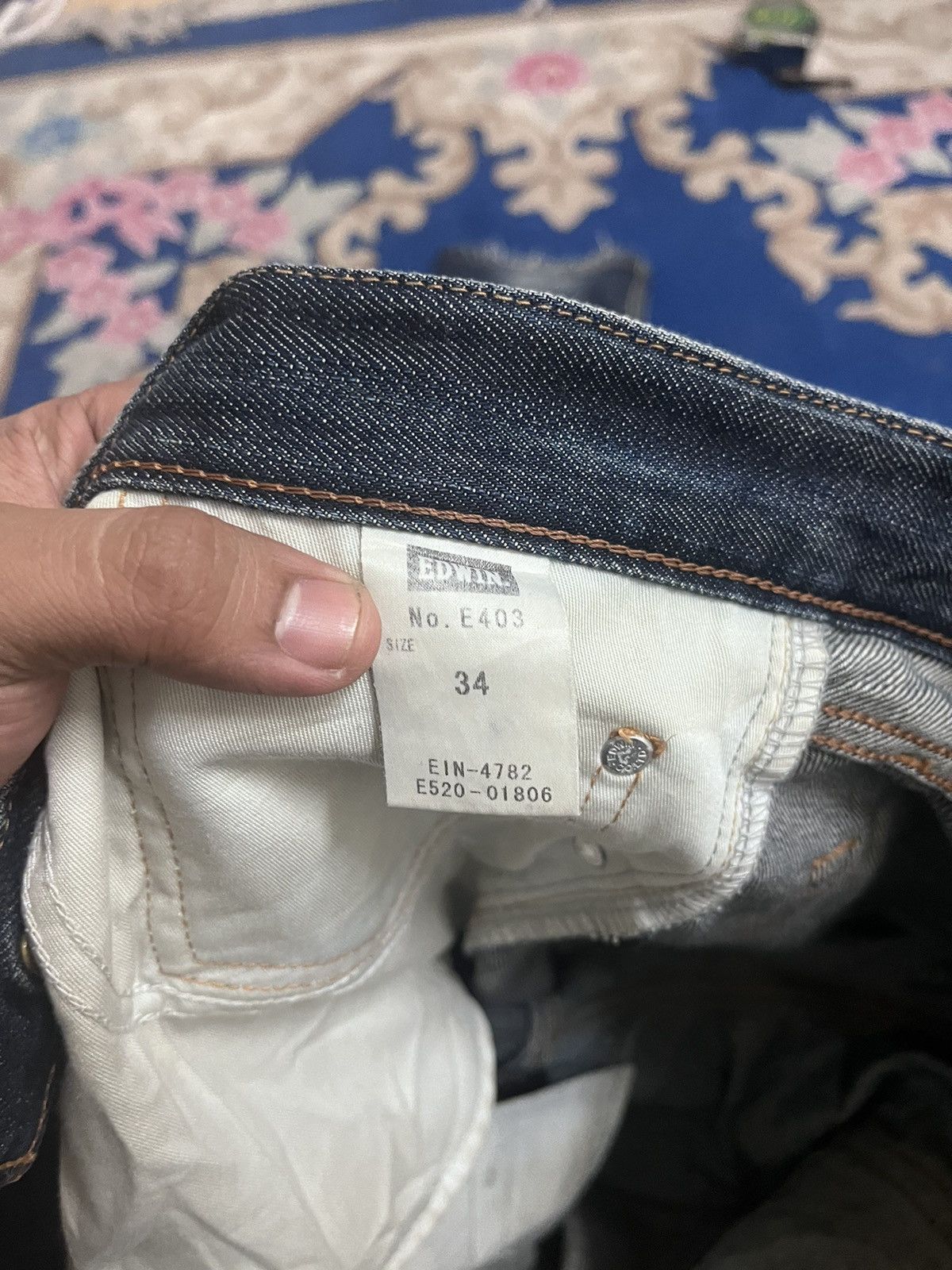 Edwin Vintage Edwin 503 Distress Style Denim Size US 34 / EU 50 - 18 Thumbnail