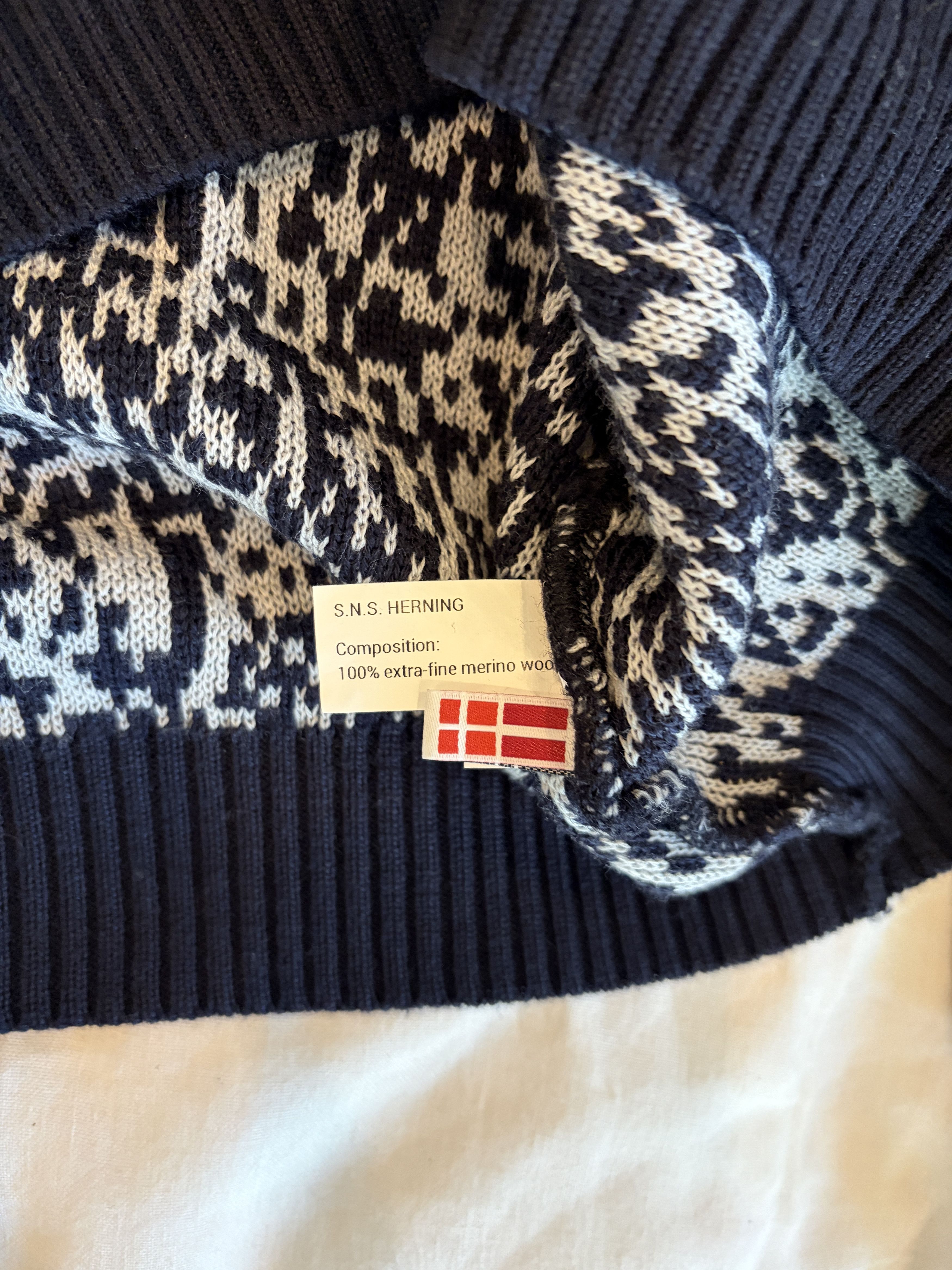 S.N.S. Herning S.N.S. Herning 100% Merino Wool - Blue Melange - XL Size US XL / EU 56 / 4 - 5 Thumbnail