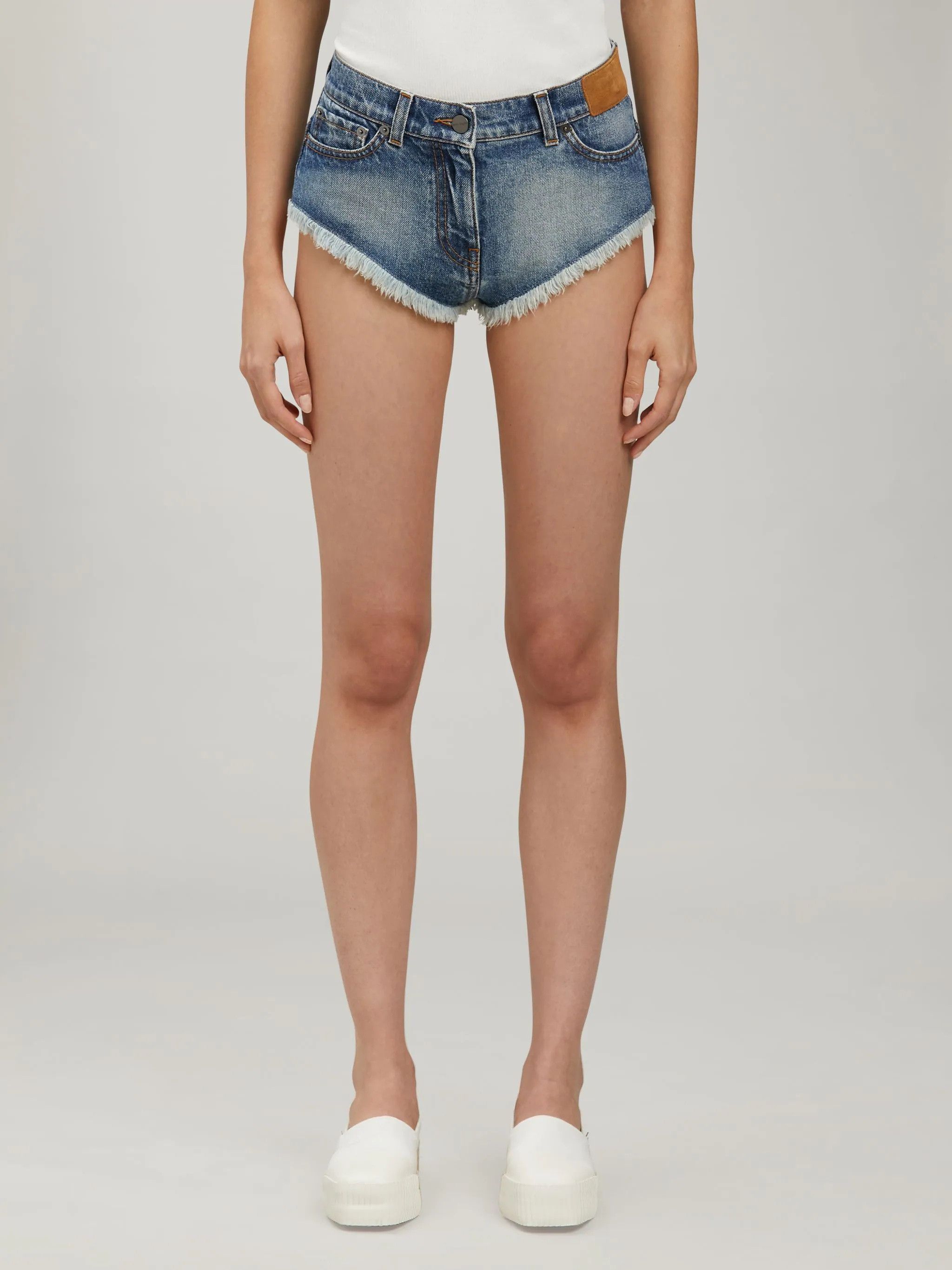 Palm Angels o1y1125 Denim Short in Blue Size 26" / US 2 / IT 38 - 2 Thumbnail