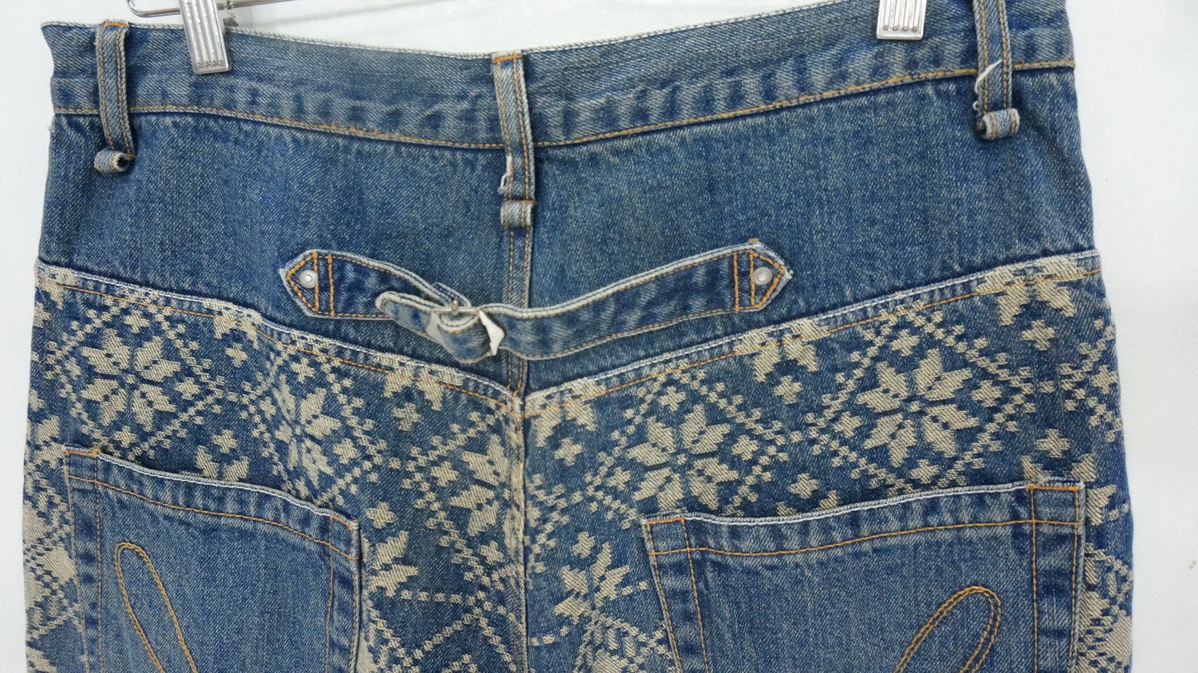 Iroquois Japan 🔴IROQUOIS Made in Japan 🎌 Native Vintage Buttonfly Jeans Size US 32 / EU 48 - 6 Thumbnail