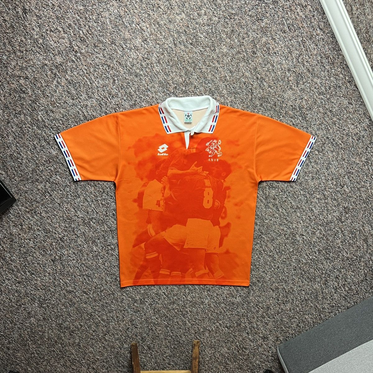Lotto Sport Netherlands 1996 1997 Lotto Home Football Shirt a Size US L / EU 52-54 / 3 - 1 Thumbnail