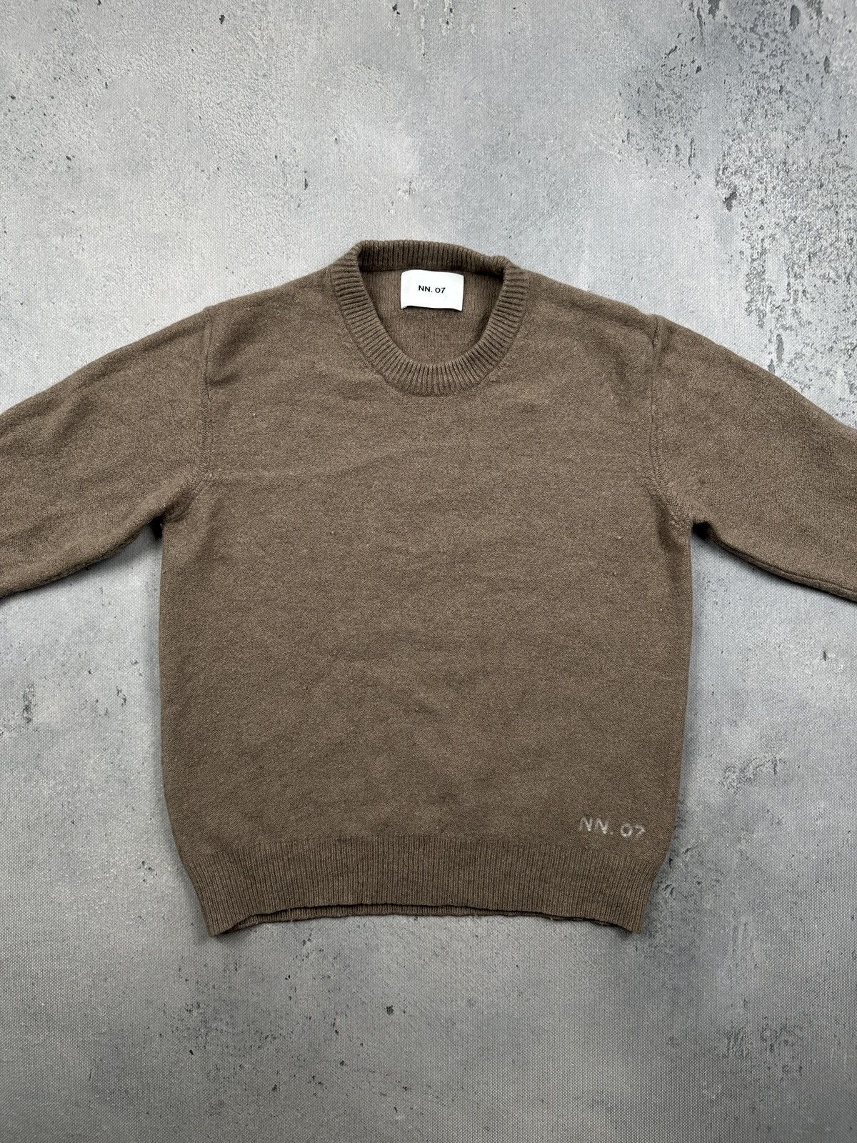 NN07 NN07 Nigel Wool Sweater Minimalist Brown Crewneck Premium Size US XS / EU 42 / 0 - 7 Thumbnail