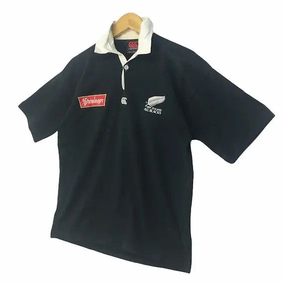 Canterbury of New Zealand Vtg CANTERBURY Steinlager New Zealand All Blacks Polo Shirt Size US S / EU 44-46 / 1 - 3 Thumbnail