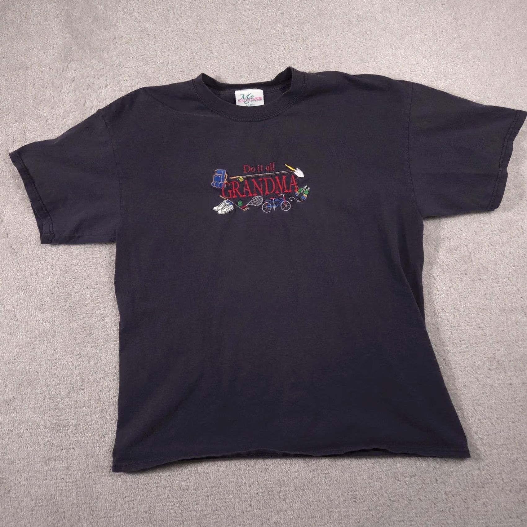 Vintage VINTAGE ME Energy Sportswear Shirt Womens XL Do It All Grandma Embroidered Tee Size XL / US 12-14 / IT 48-50 - 2 Thumbnail