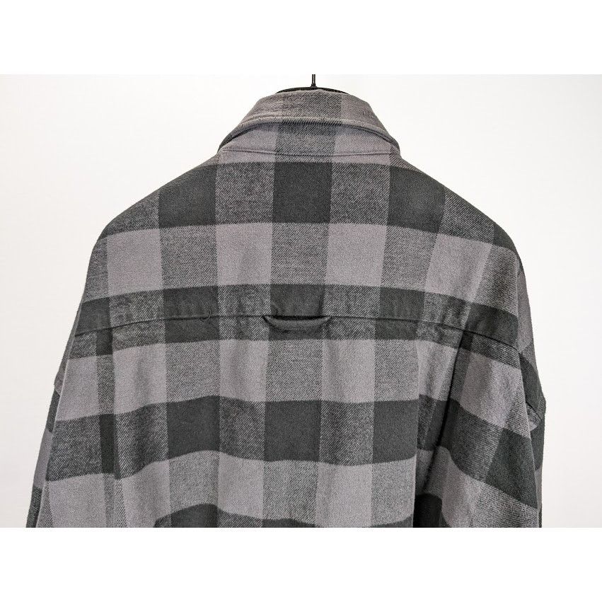 Balenciaga o1rshd1 Buffalo Check Flannel Shirt in Black/Grey 3 Size US L / EU 52-54 / 3 - 12 Thumbnail