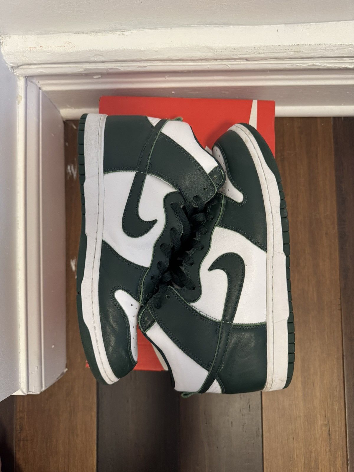 Nike Nike Dunk High “Michigan State” Size US 11 / EU 44 - 5 Thumbnail