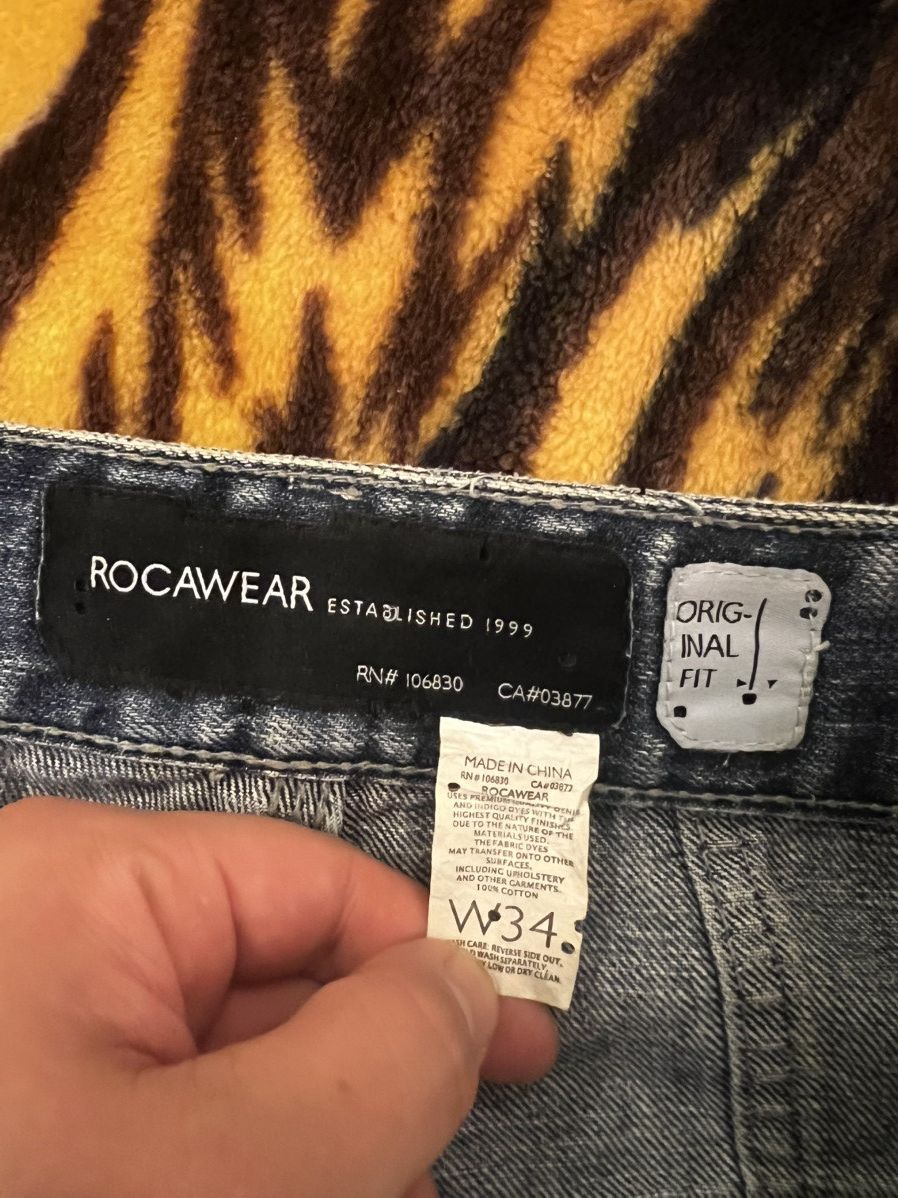Rocawear × Vintage Y2K Rocawear R+ Baggy Jeans Size US 34 / EU 50 - 16 Thumbnail