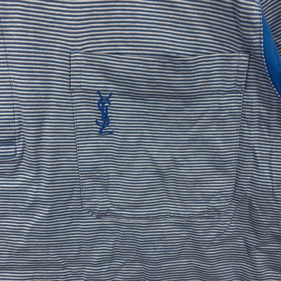 Yves Saint Laurent Vintage YSL Yves Saint Laurent Pour Homme Stripes Pocket Size US L / EU 52-54 / 3 - 3 Thumbnail
