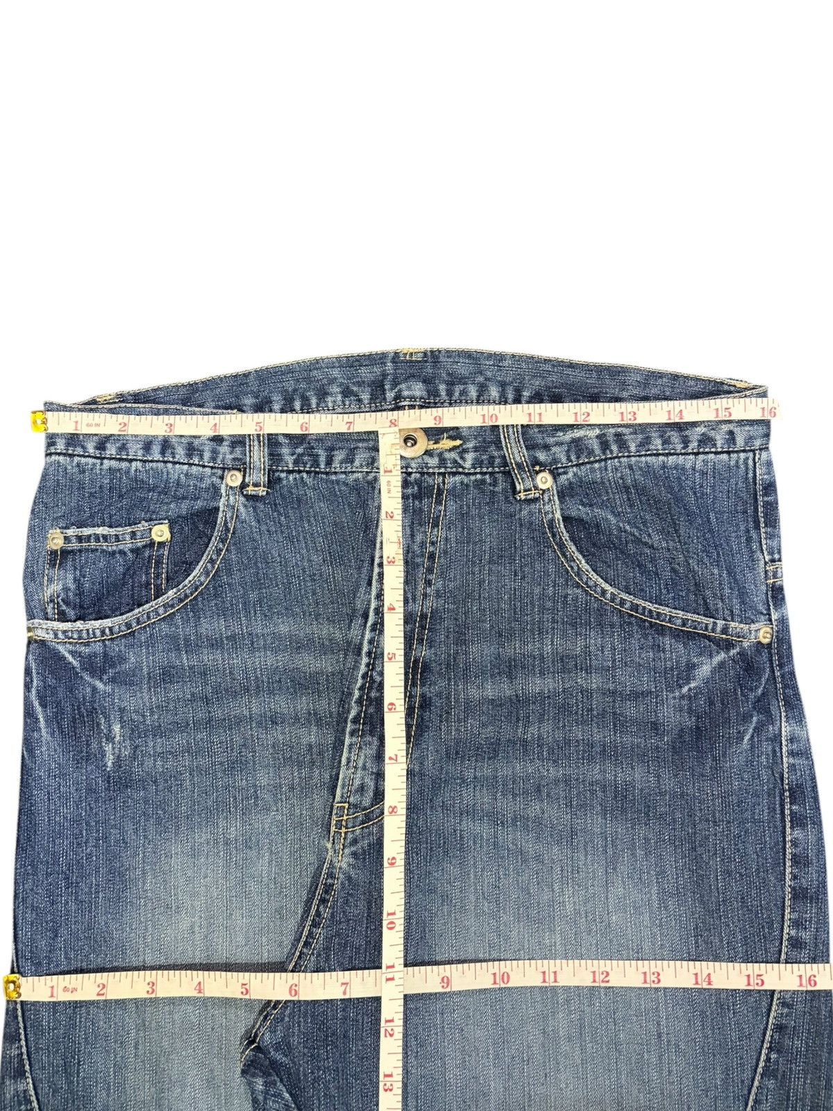 Ksubi Vintage Japanese Brand Patchwork Distressed Jeans Size 32" / US 10 / IT 46 - 6 Thumbnail