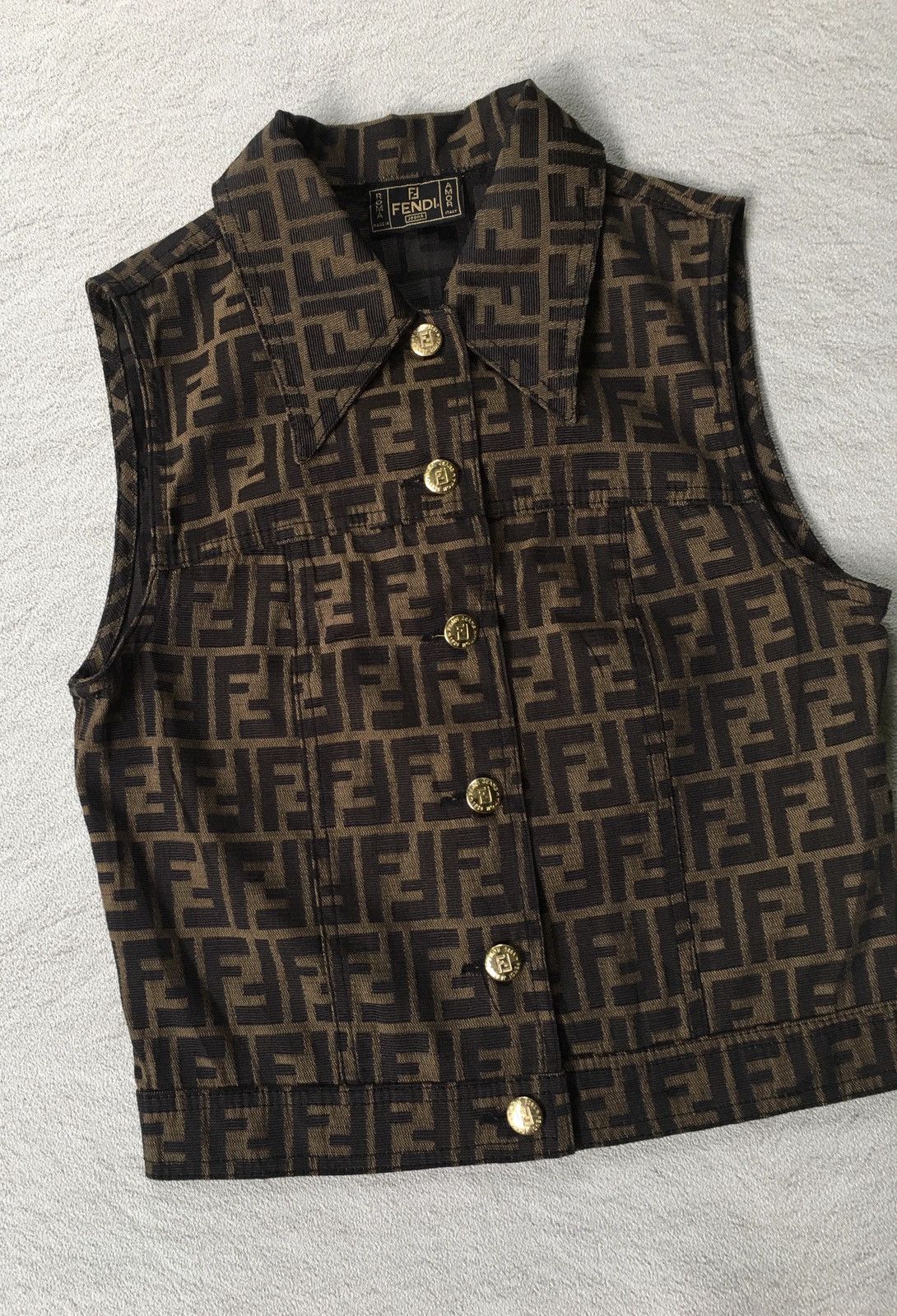 Fendi Fendi Zucca Monogram Vest Size XS / US 0-2 / IT 36-38 - 2 Thumbnail