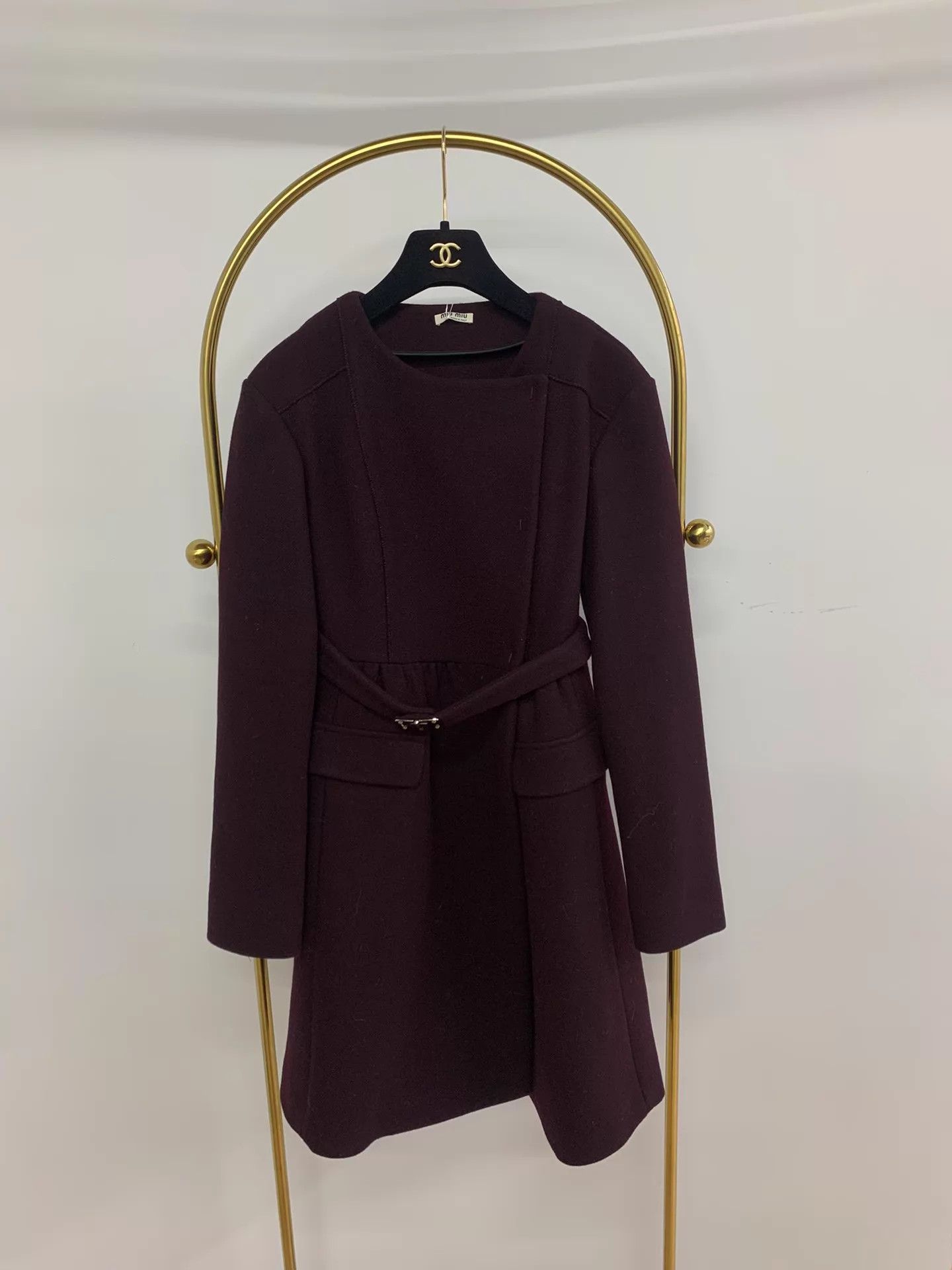 Miu Miu MIU MIU brick red wool coat 38 new Size XS / US 0-2 / IT 36-38 - 1 Thumbnail