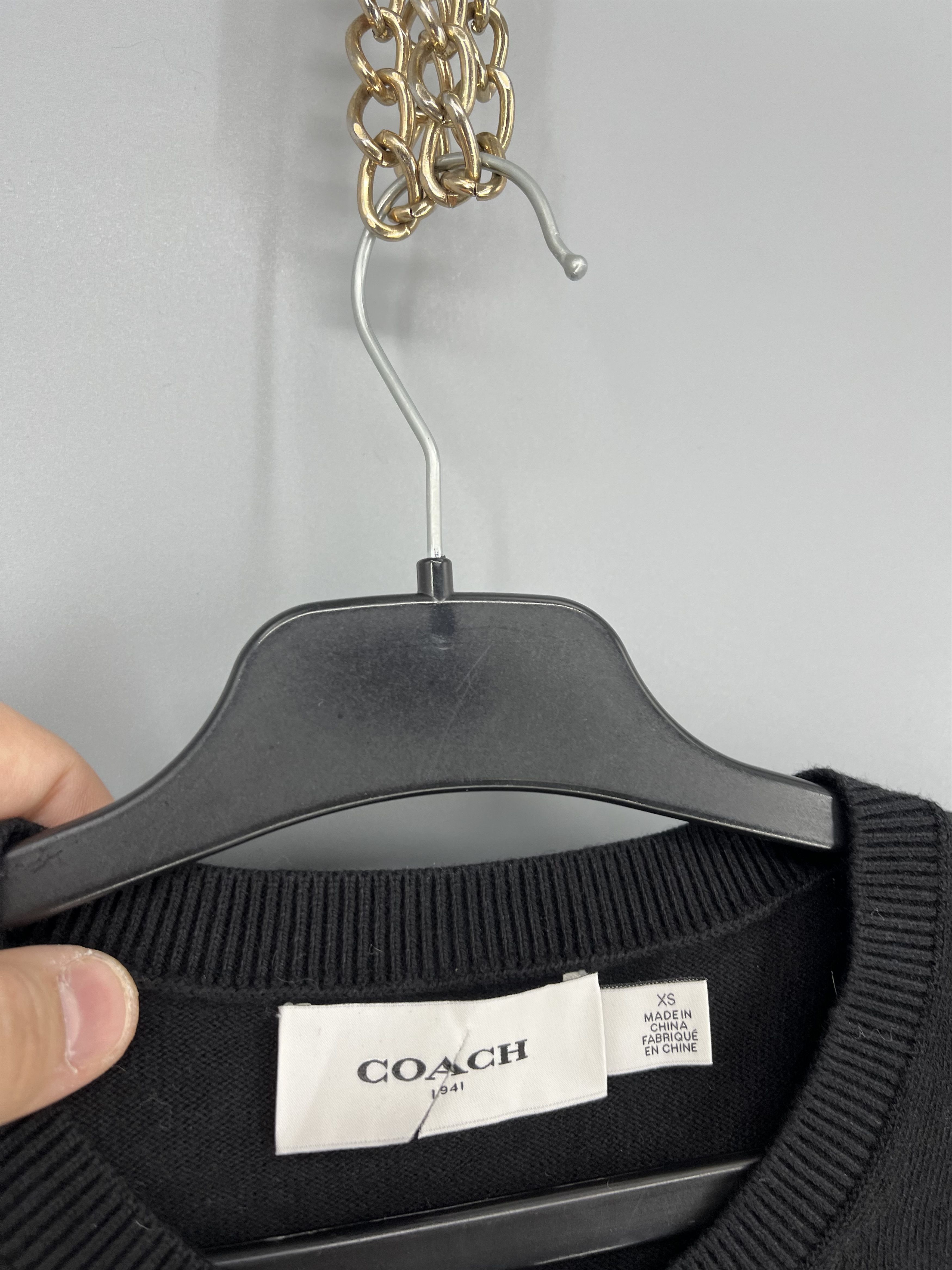 Coach Coach Cardigan Sweater Women's Size XS Long Sleeve Black Size XS / US 0-2 / IT 36-38 - 4 Thumbnail