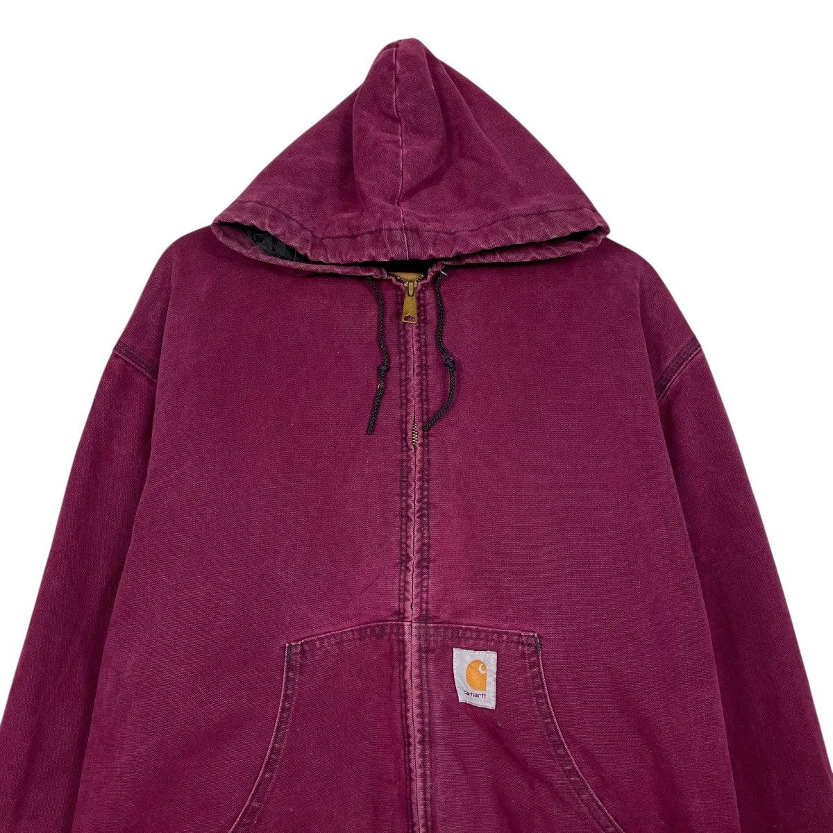 Vintage 80s Carhatt Detroit Duck Canvas Maroon Jacket
