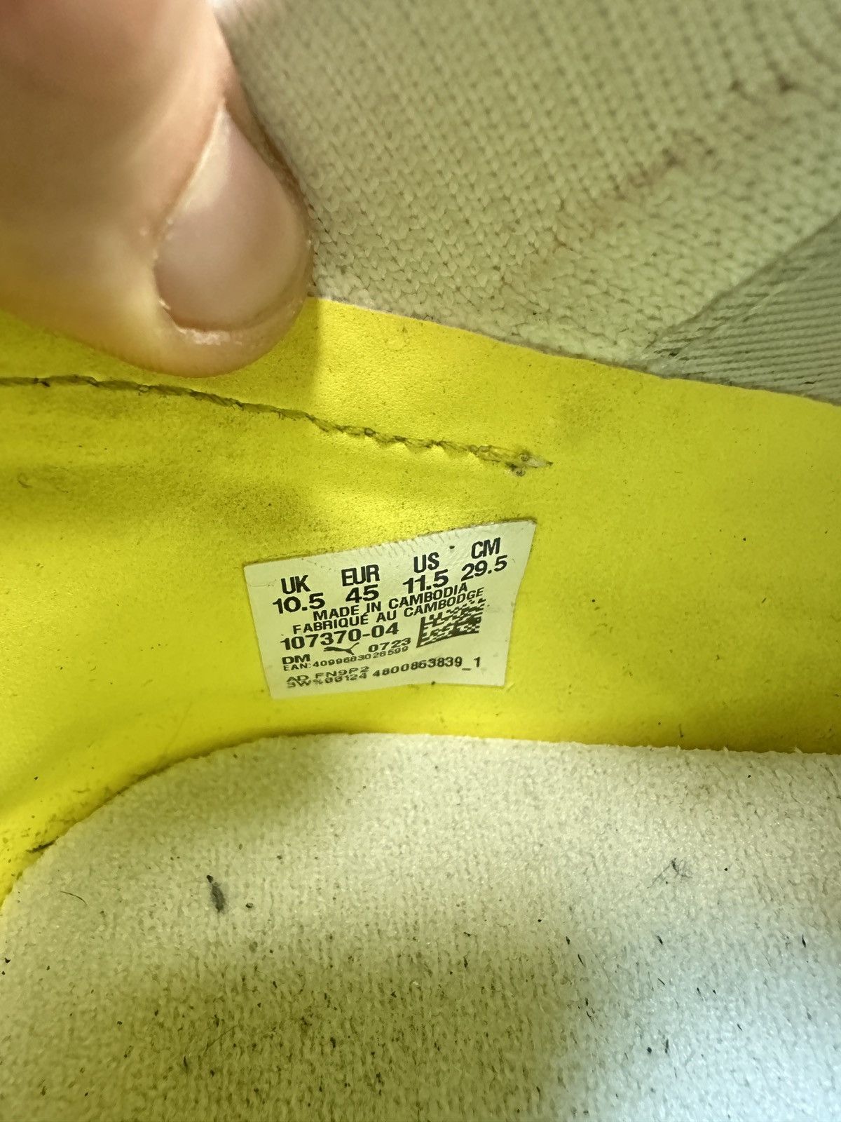 Puma Puma Soccer Boots Football Rare Shoes 11,5 USA Sport 45 Size US 11.5 / EU 44-45 - 6 Thumbnail