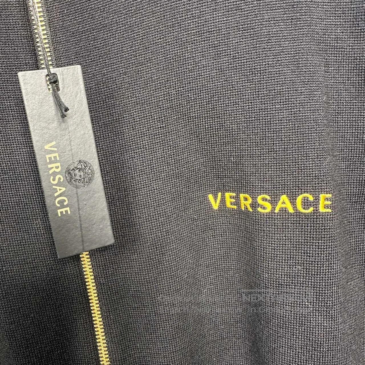 Versace Versace Black Wool Medusa Logo Knit Jacket. Size US M / EU 48-50 / 2 - 5 Thumbnail