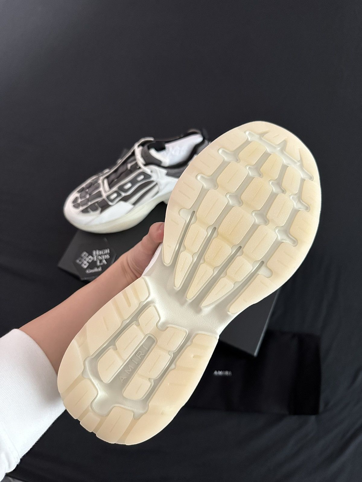Amiri Amiri Tan Grey Bone Runner Size US 11 / EU 44 - 6 Thumbnail