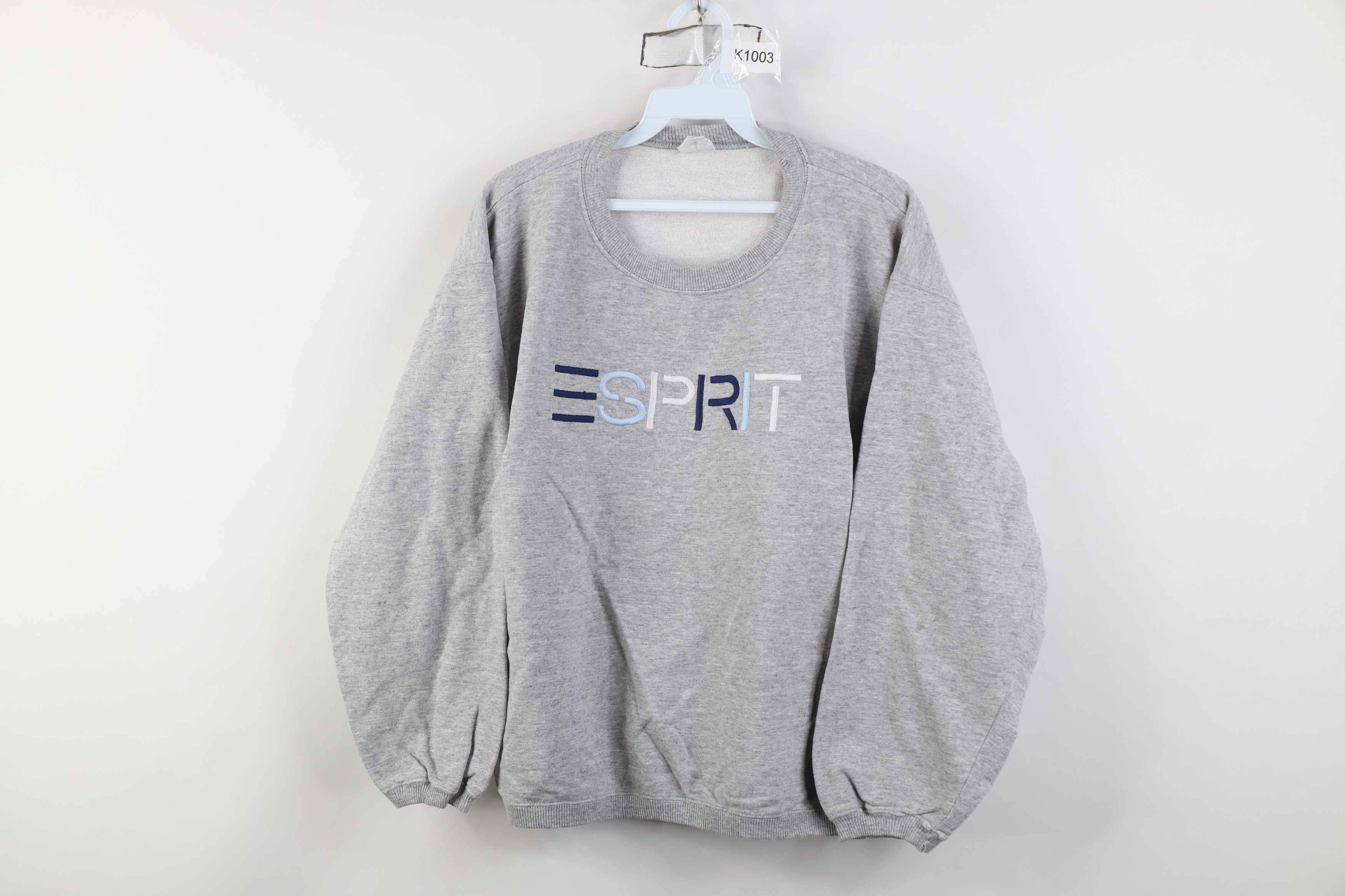 Esprit Vintage 90s Esprit Babydoll Fit Crewneck Sweatshirt Gray Size XL / US 12-14 / IT 48-50 - 1 Thumbnail