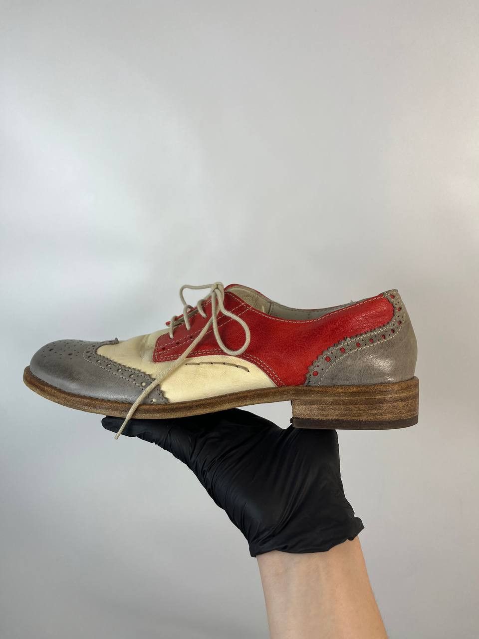 Other MOMINO OXFORD BROGUE SHOES LEATHER WINGTIP SIZE EU 38 US 6 Size US 6 / EU 39 - 3 Thumbnail