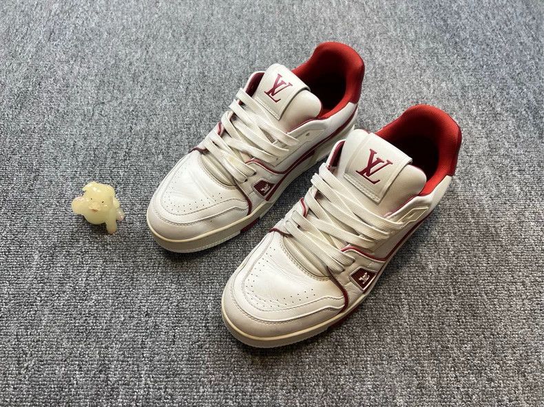Louis Vuitton Louis Vuitton Trainer White Red Sneakers - dmc Size US 6.5 / EU 39-40 - 1 Thumbnail