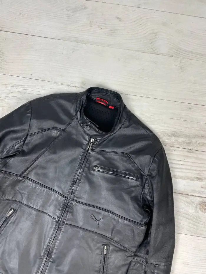 Puma Puma Ducati Leather Jacket Big Logo Racing Moto Bike Y2K Size US M / EU 48-50 / 2 - 4 Thumbnail