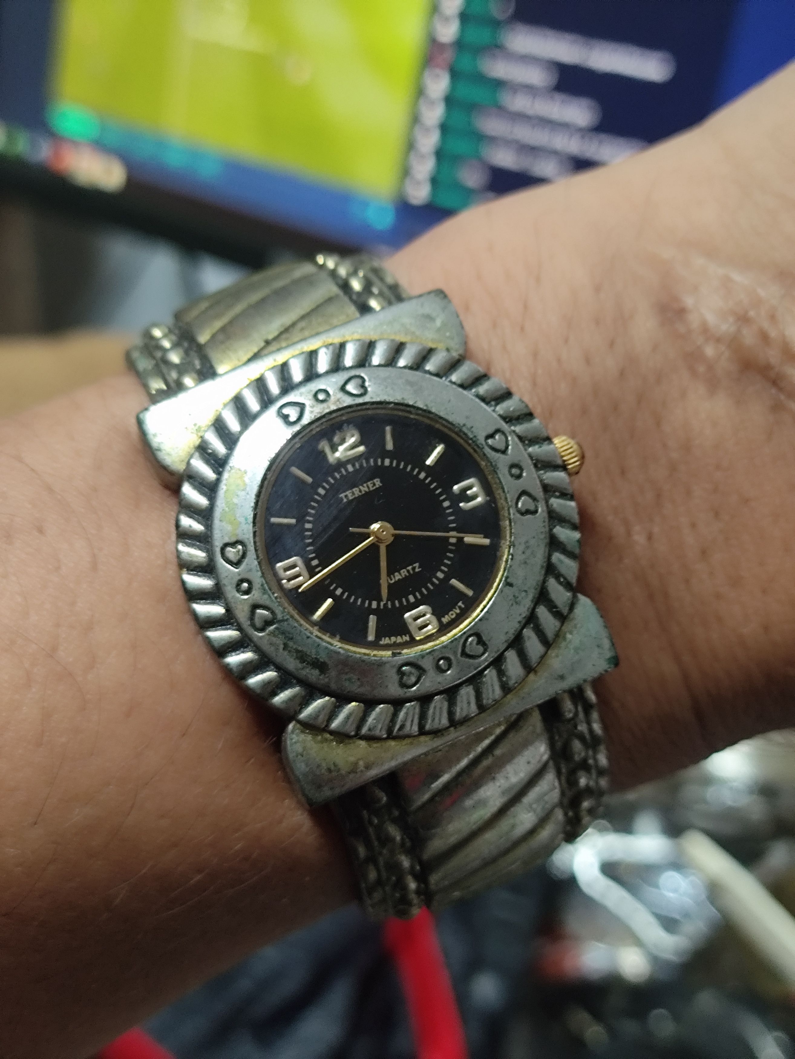 Japanese Brand × Vintage Bijour Terner (K46120) Vintage Steel Art Design Watch Size ONE SIZE - 1 Thumbnail