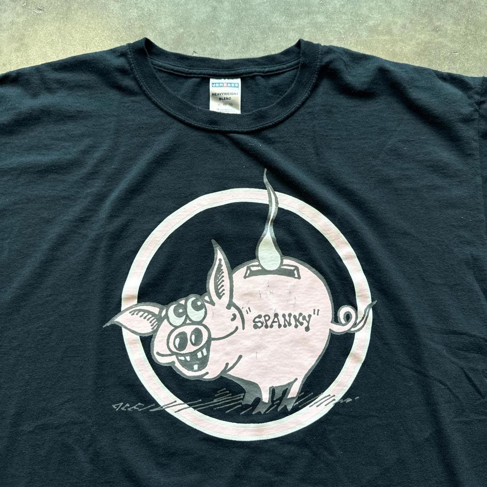 Other Faded Vintage 2000’s Graphic T-Shirt "Spanky" Pig Size US XL / EU 56 / 4 - 3 Thumbnail