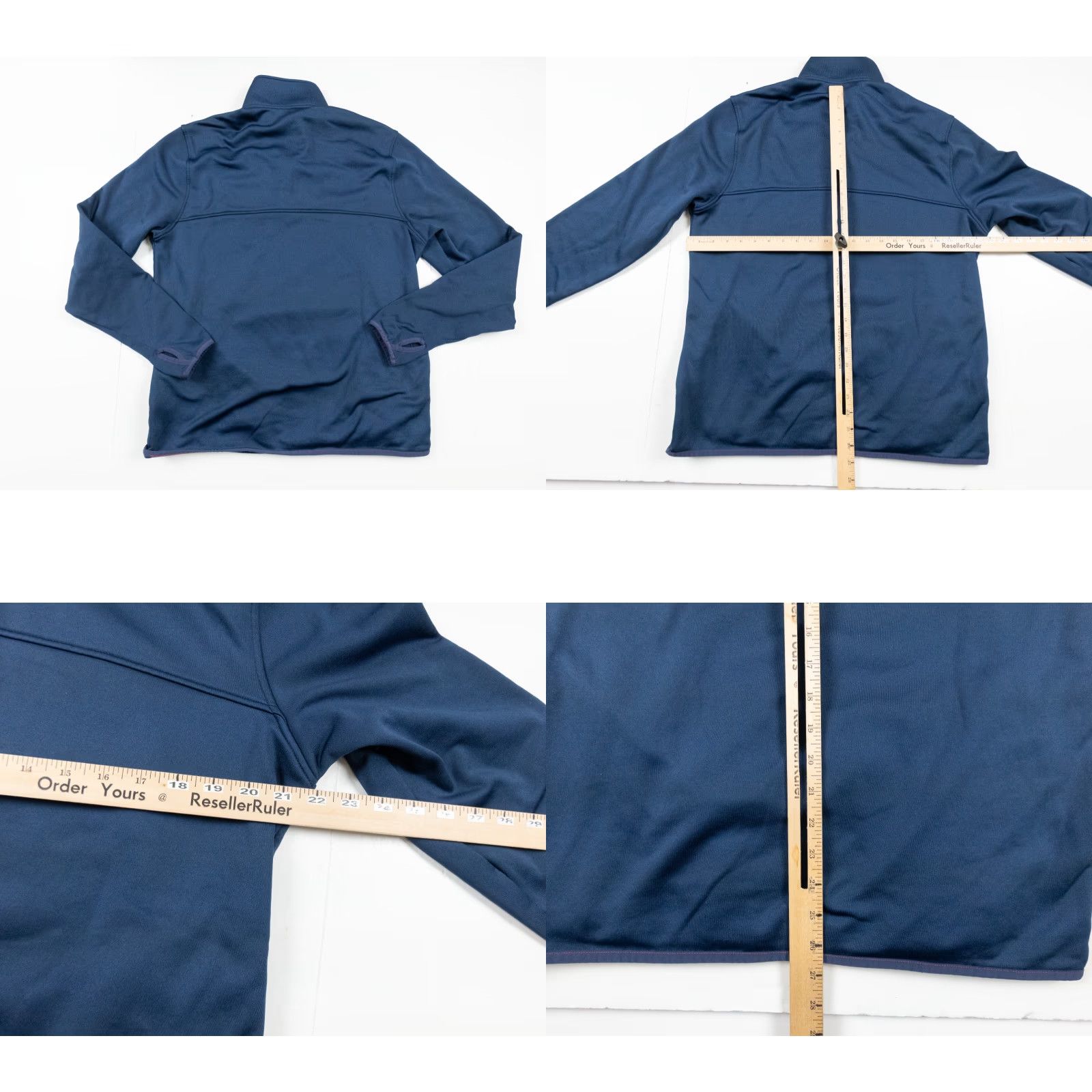 Rhone Rhone Adult Large Blue 1/4 Zip Pullover Sweatshirt Long Sleeve Mock Neck Logo on front is peeling Mens Outdoors 1/4 Zip Pullover Rhone Blue Large Mens Size US L / EU 52-54 / 3 - 8 Thumbnail