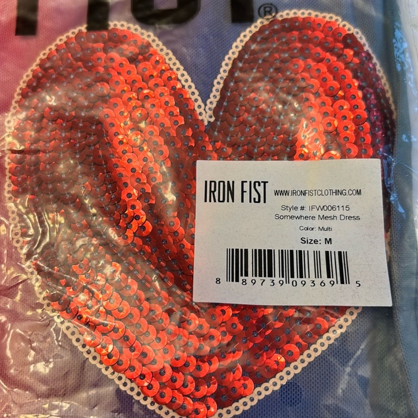 Iron Fist NEW! Iron Fist M Somewhere Rainbow Sheer Mini Dress Sequin Size M / US 6-8 / IT 42-44 - 8 Thumbnail