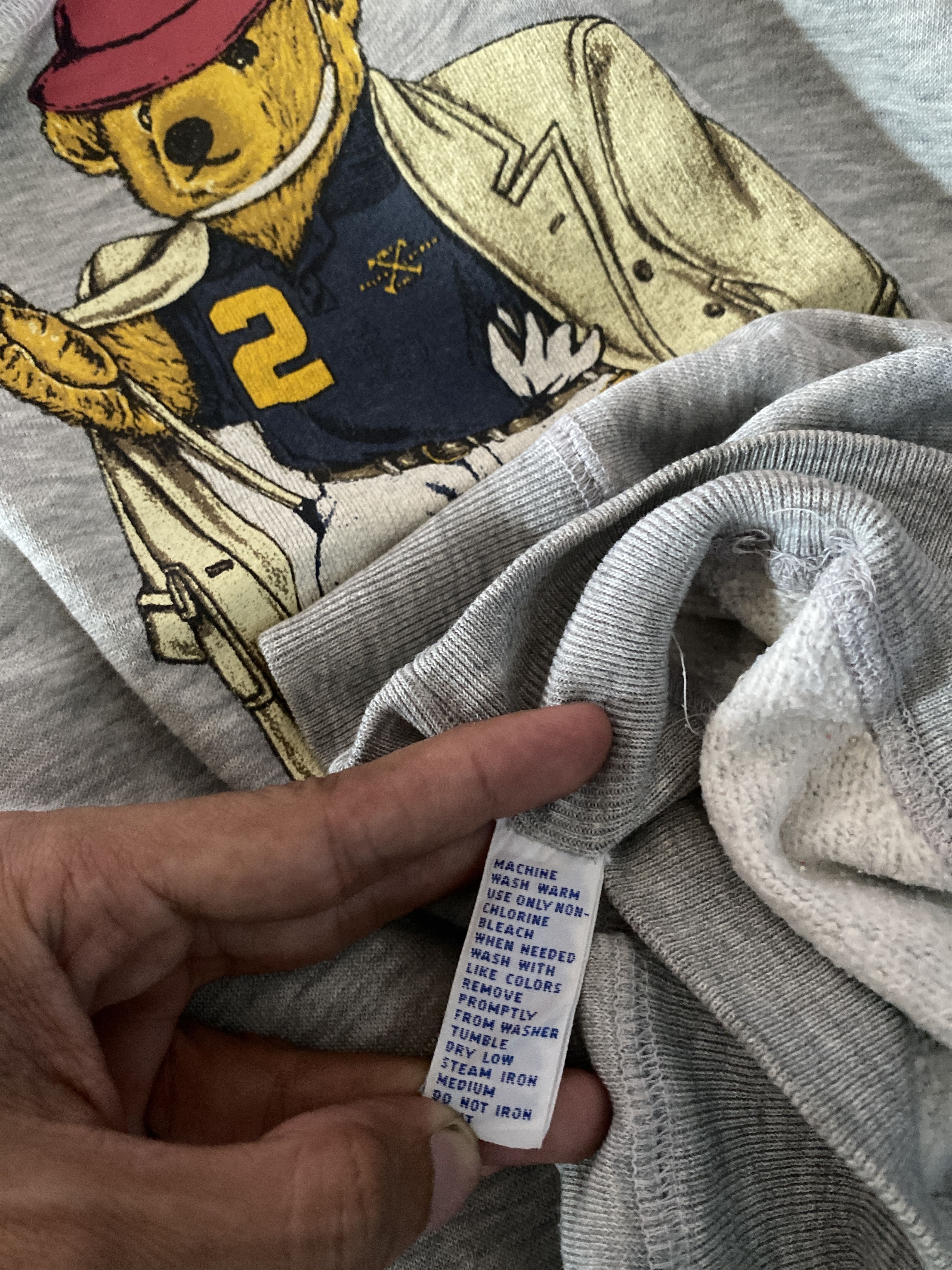 Polo Ralph Lauren × Vintage 💥90s Polo Bear Ralph Lauren Crewneck Sweatshirt Size US S / EU 44-46 / 1 - 7 Thumbnail