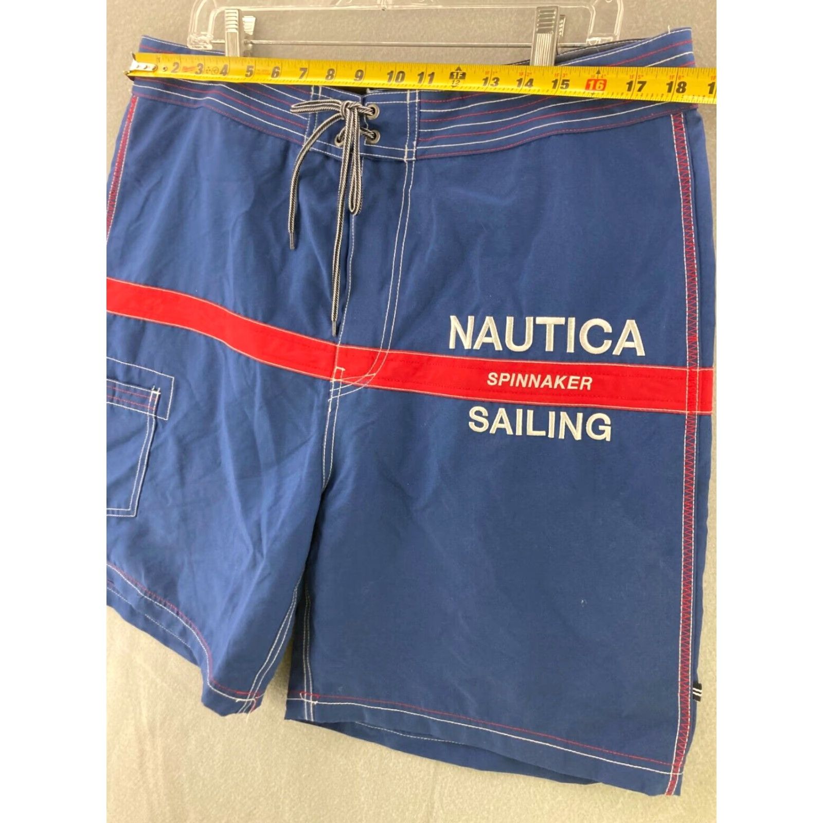 Nautica Nautica Board Shorts Mens 36 Blue Swim Trunks Spinnaker Sailing Shorts Size US 36 / EU 52 - 2 Thumbnail