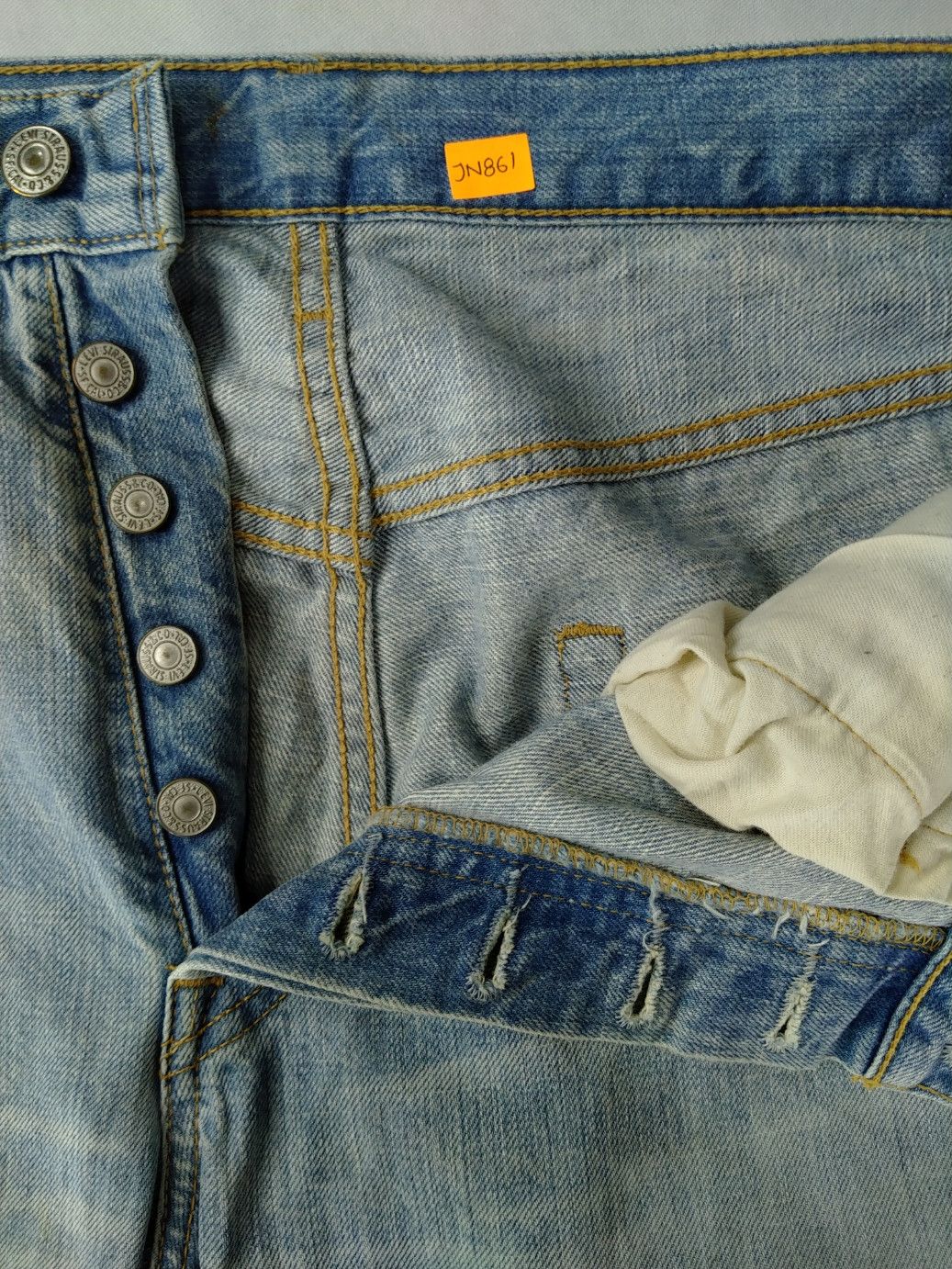 Levi's Blue Wash Vintage Levi's 501 Jeans 34x29.5 Denim -JN861 Size US 34 / EU 50 - 10 Thumbnail