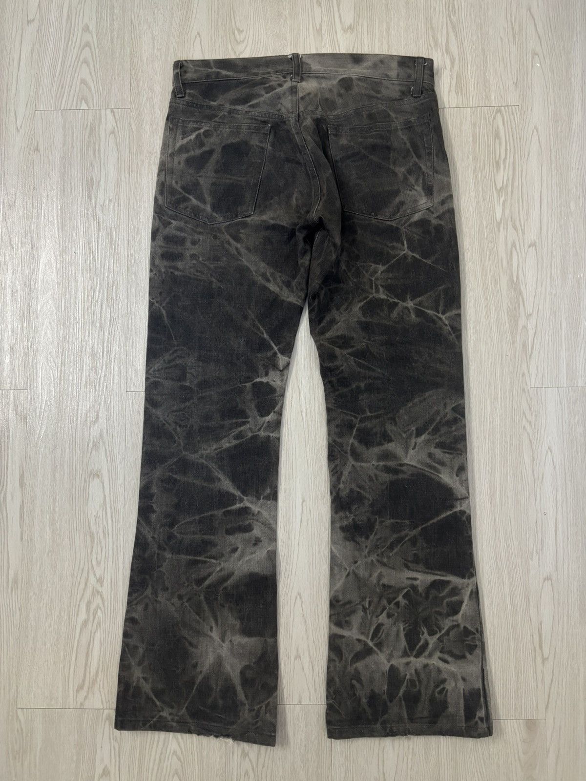 If Six Was Nine Vintage y2k Edge Rupert Asid Wash Poem flared Jeans Size US 32 / EU 48 - 5 Thumbnail
