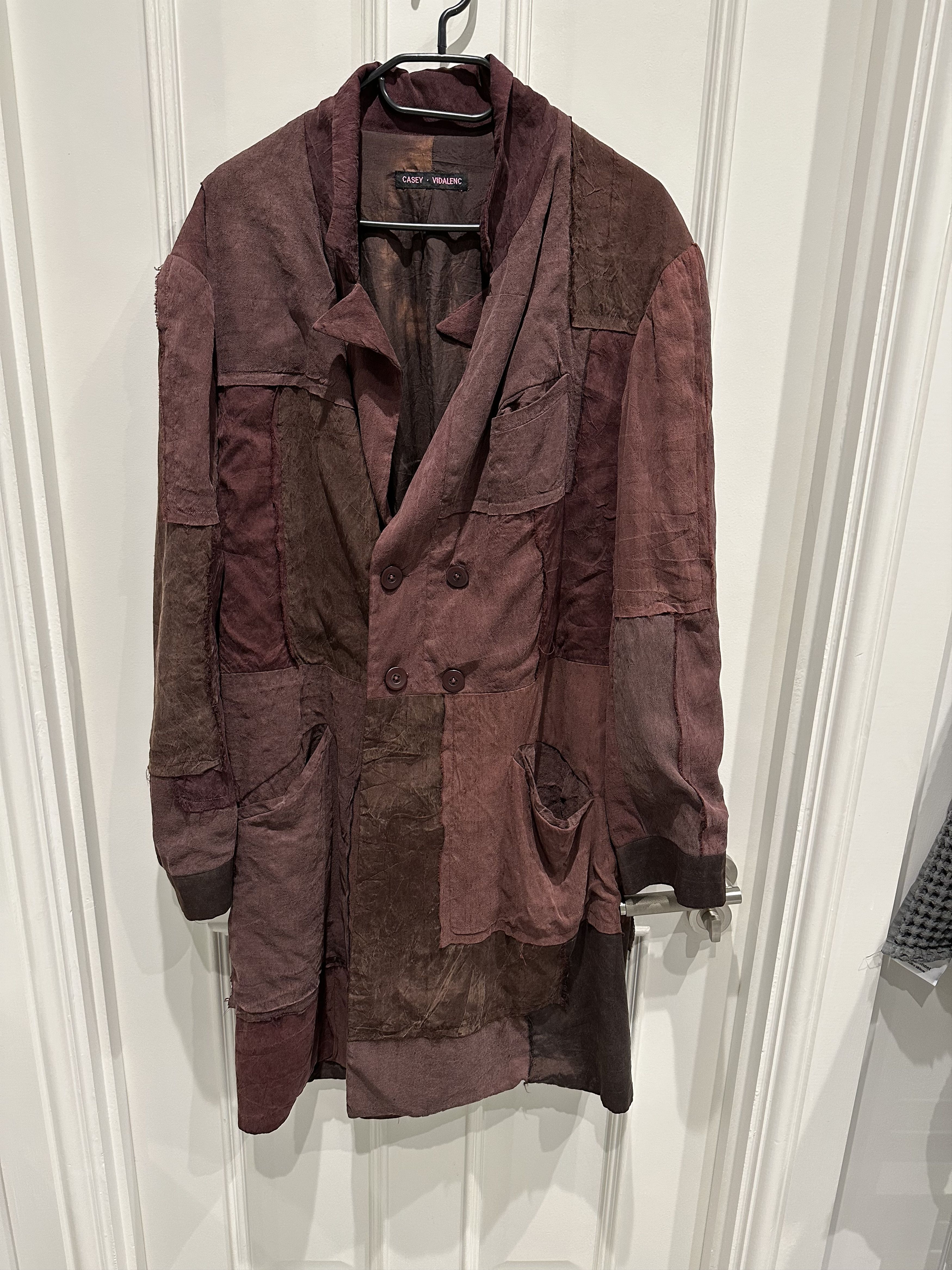 Casey Vidalenc Long Burgundy Casey Vidalenc Jacket Size US L / EU 52-54 / 3 - 2 Thumbnail