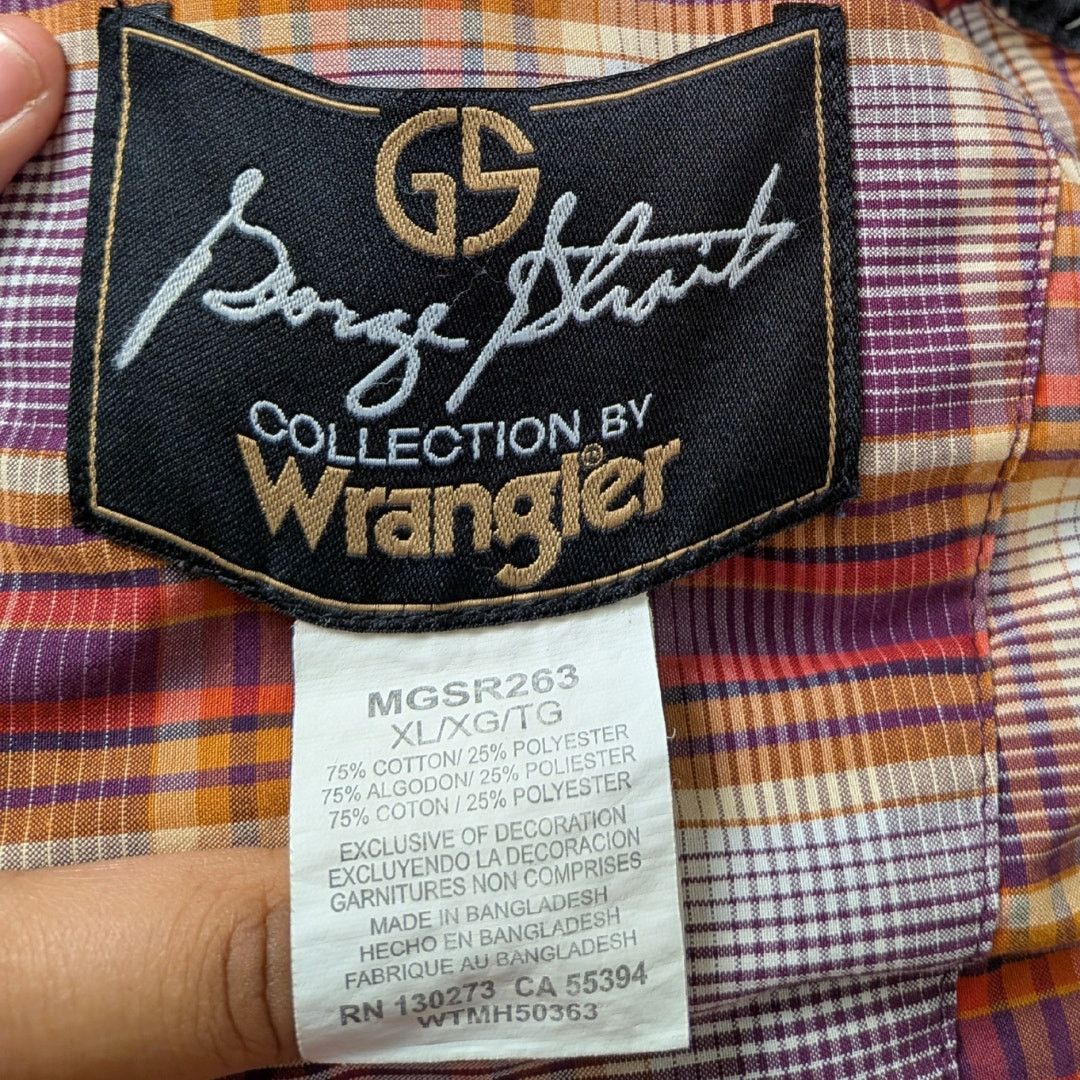 Wrangler Wrangler Long-Sleeve Wide Pattern Plaid Button-Down|Men's XL Size US XL / EU 56 / 4 - 6 Thumbnail