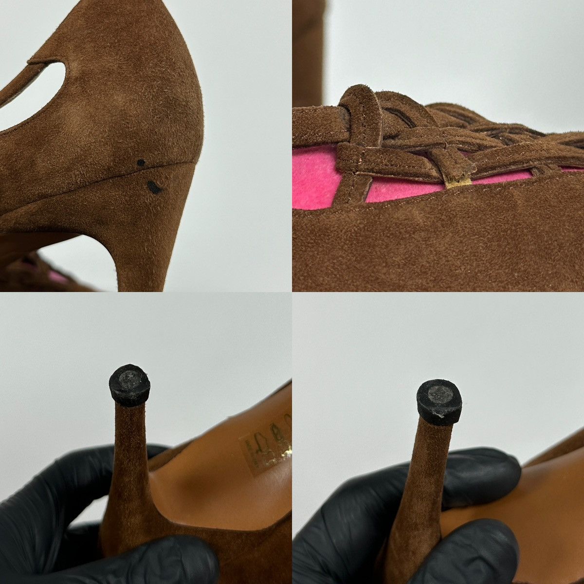 Dolce & Gabbana Vintage Dolce&Gabbana Suede Brown Heels Size US 7.5 / IT 37.5 - 24 Thumbnail
