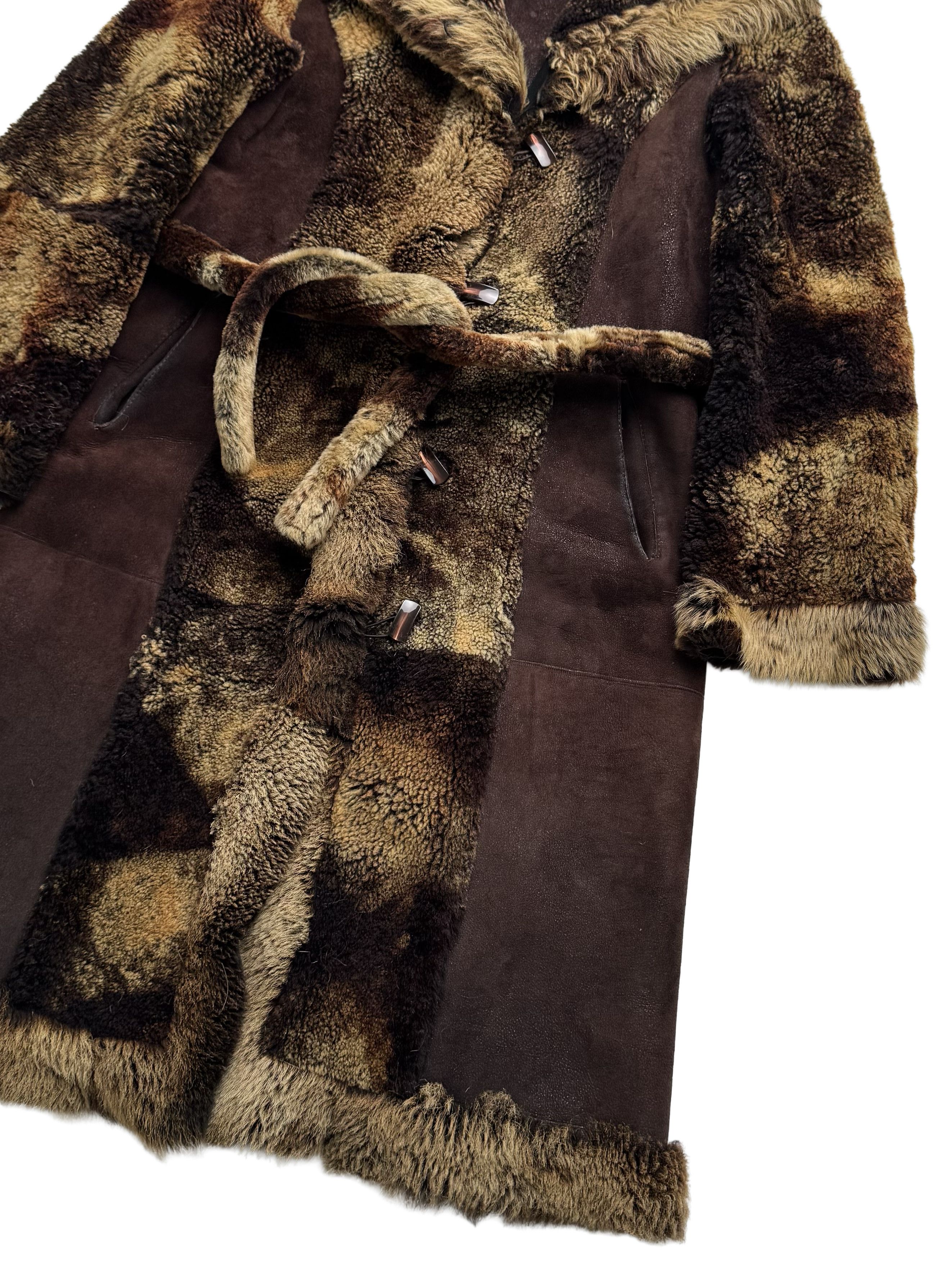 Vintage Vintage Real Sheepskin Hooded Coat Size L / US 10 / IT 46 - 9 Thumbnail