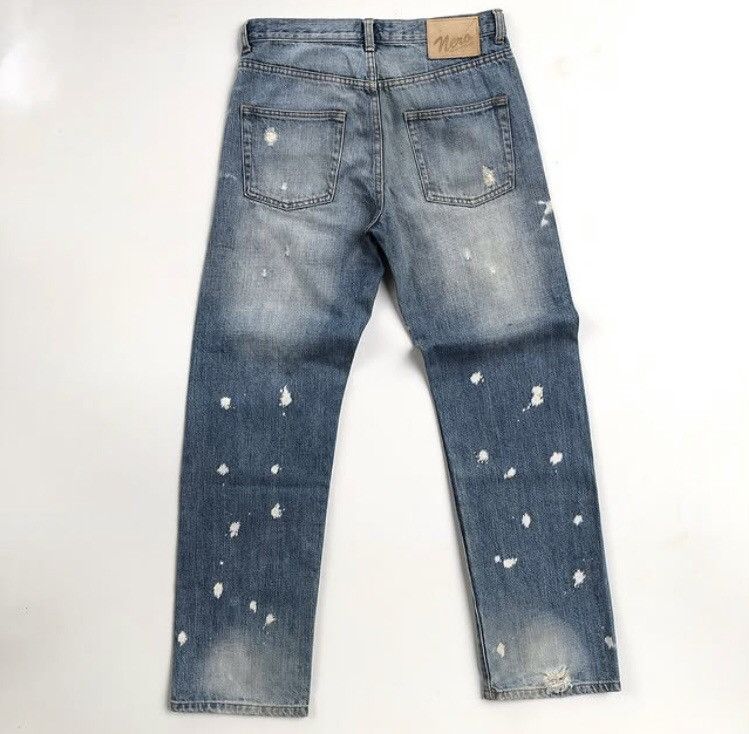 If Six Was Nine × Jean × Le Grande Bleu (L.G.B.) Denim Nero Custom Fadding Distressed Pants Size US 30 / EU 46 - 2 Thumbnail