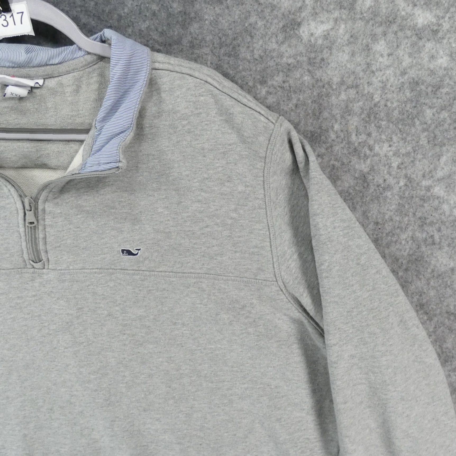 Vineyard Vines Vinyard Vines Sweater Mens 2XL Gray Lined Fleece 1/4 Zip Pullover Size US XXL / EU 58 / 5 - 6 Thumbnail