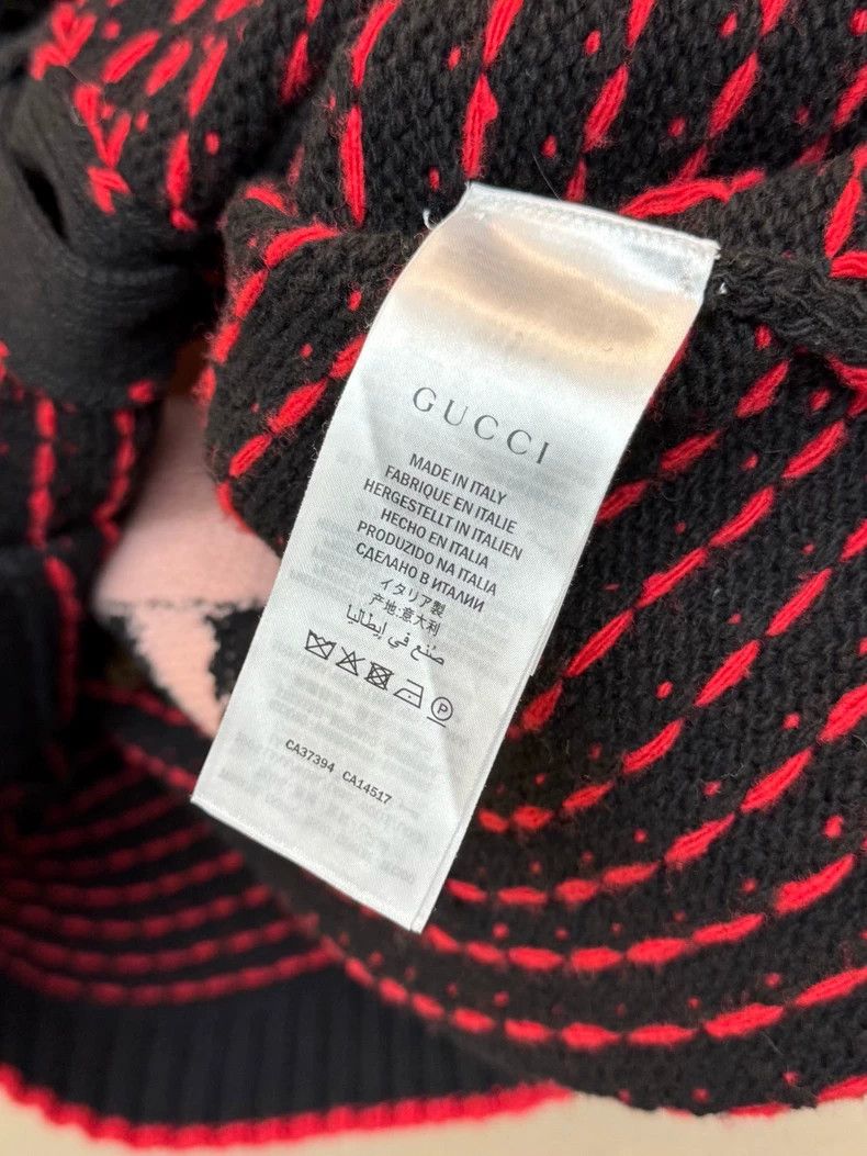 Gucci Gucci Lamb pattern wool knitted cardigan coat Size US XXL / EU 58 / 5 - 4 Thumbnail