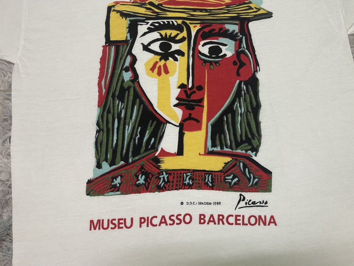Vintage 1988 PICASSO SPADEM MUSEU BARCELONA TSHIRT RARE LIKE NEW Size US XL / EU 56 / 4 - 4 Thumbnail