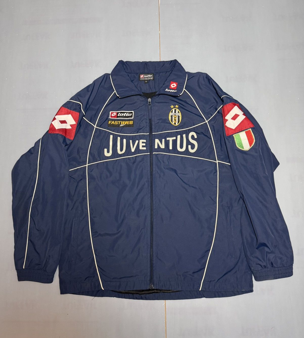 Vintage 2001/02 Juventus FC TrainingSoccer Jacket Lotto XL