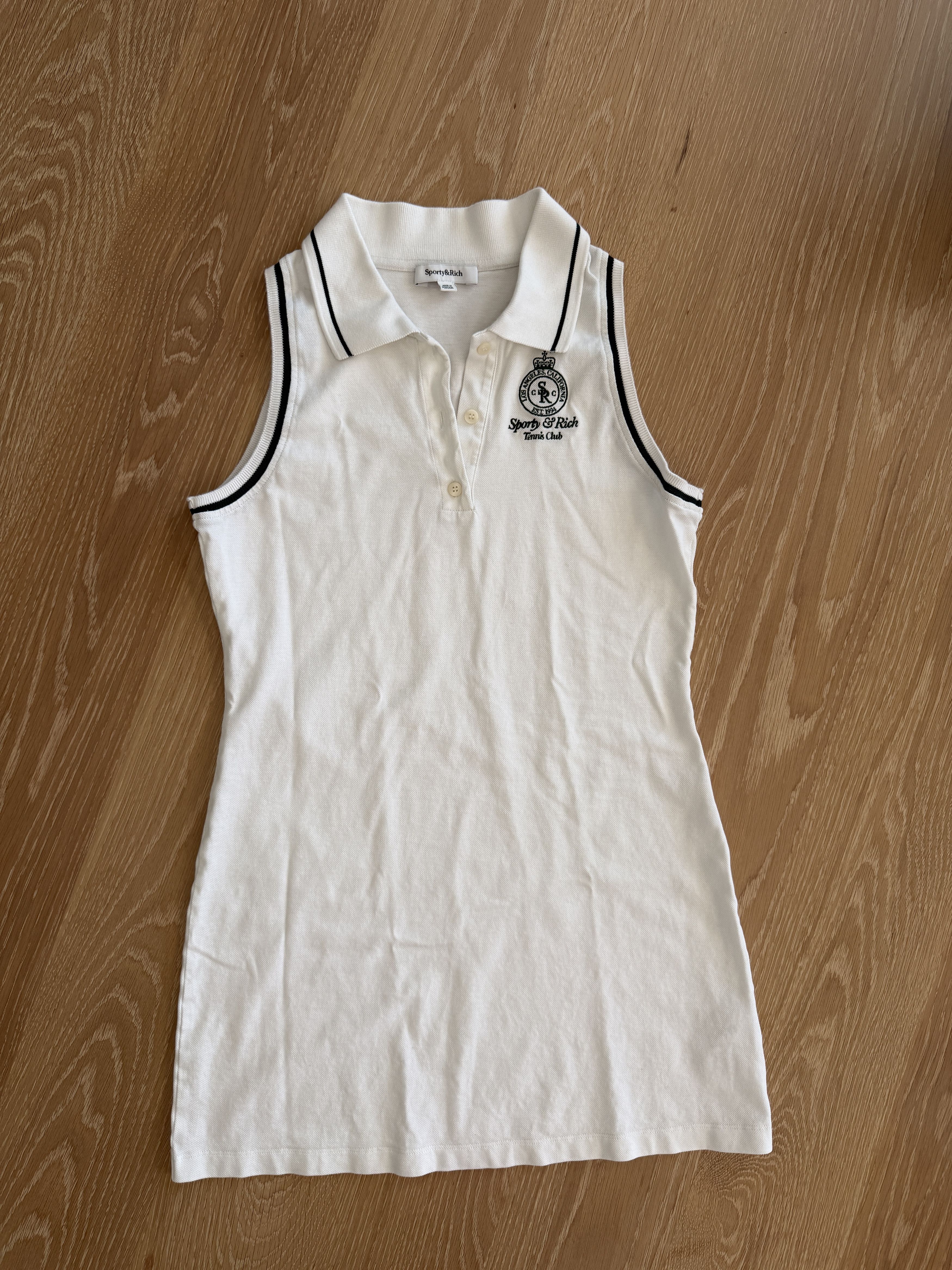 Sporty & Rich Helena Tennis Pique Polo Dress Size M / US 6-8 / IT 42-44 - 1 Thumbnail