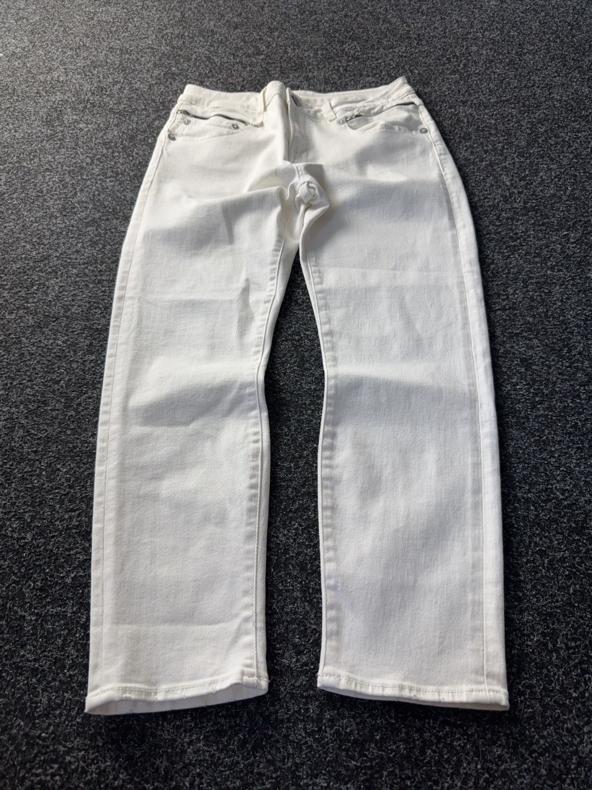 R13 Vintage Retro R13 White Denim pants jeans Italy y2k Size 30" / US 8 / IT 44 - 1 Thumbnail