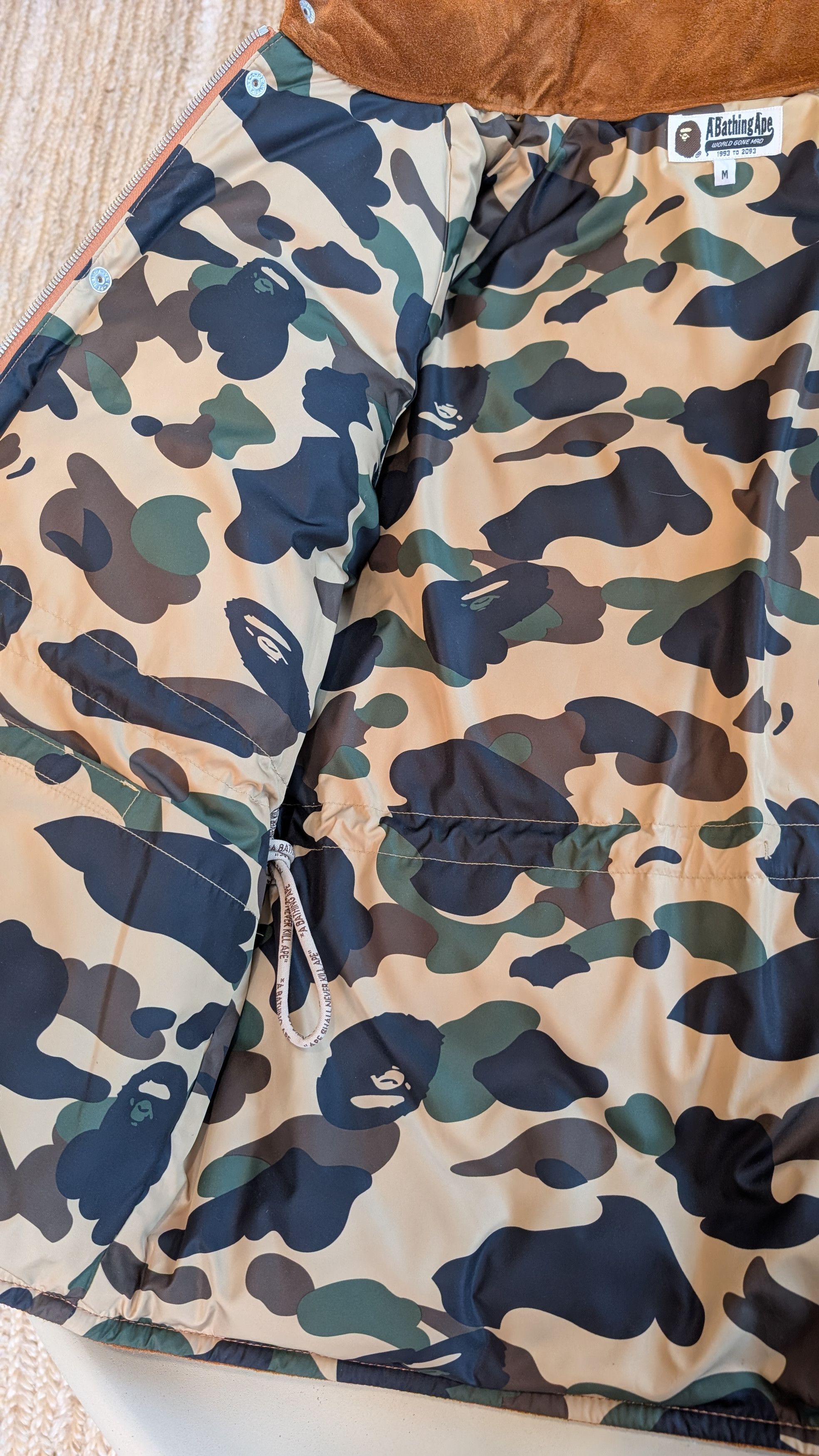 Bape RARE Bape Suede Down Jacket [FINAL DROP] Size US M / EU 48-50 / 2 - 10 Thumbnail