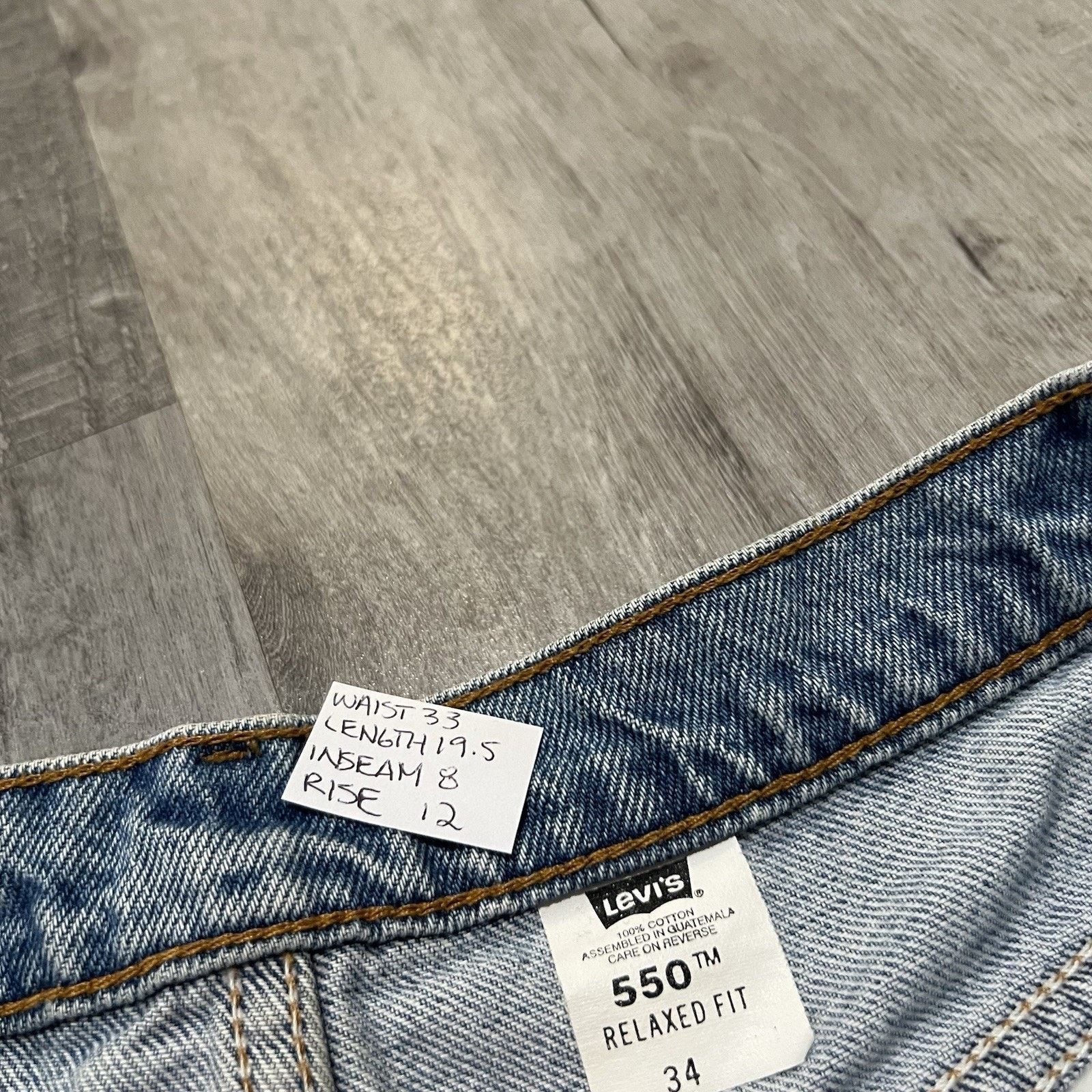 Levi's VTG Levis 550 Relaxed Fit Denim Jean Shorts Mens 34 Jorts Size US 34 / EU 50 - 5 Thumbnail