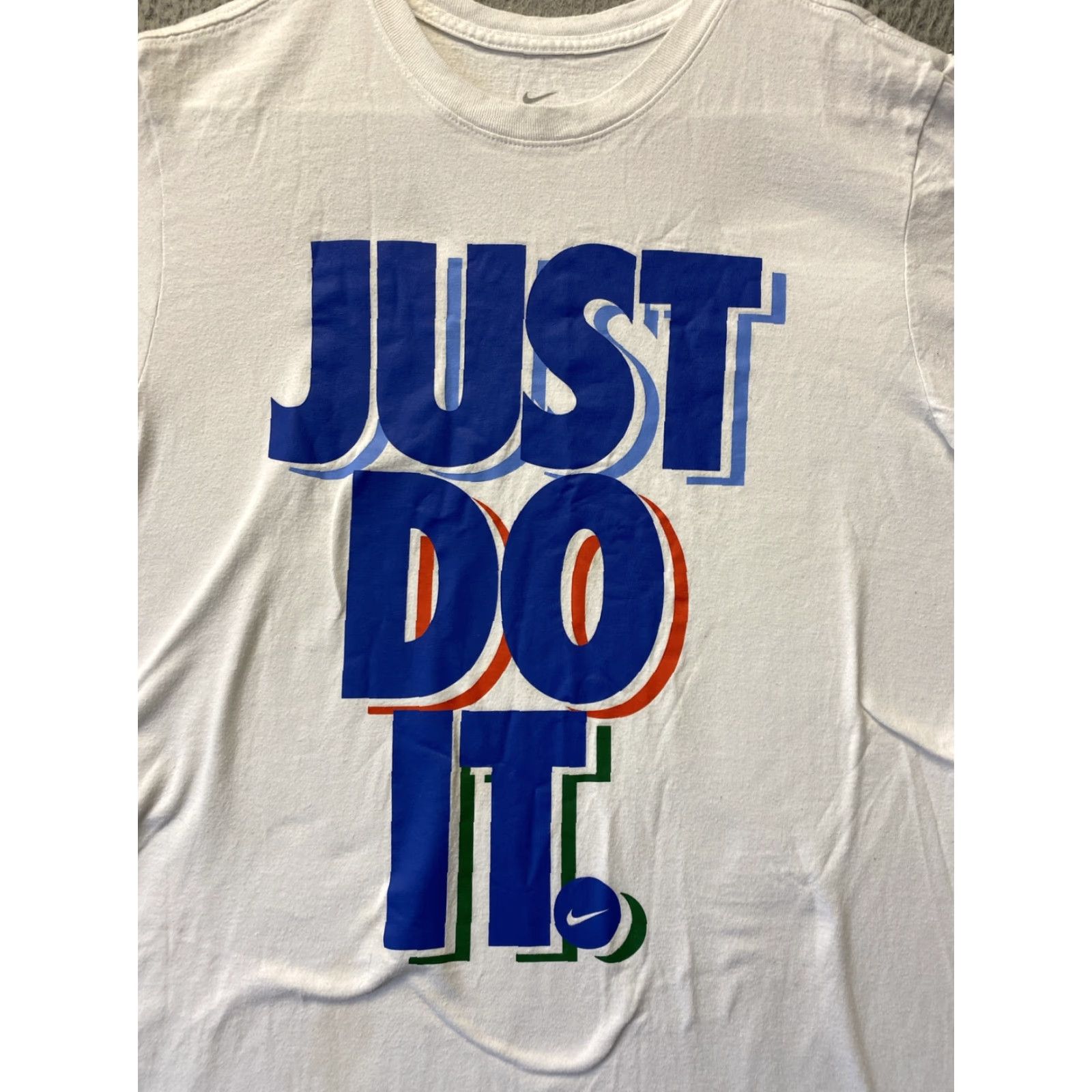 Nike Nike Shirt Mens M White Just Do It Short Sleeve Logo Streetwear 115-34 Mens Regular Fit Vintage No Size US M / EU 48-50 / 2 - 2 Thumbnail